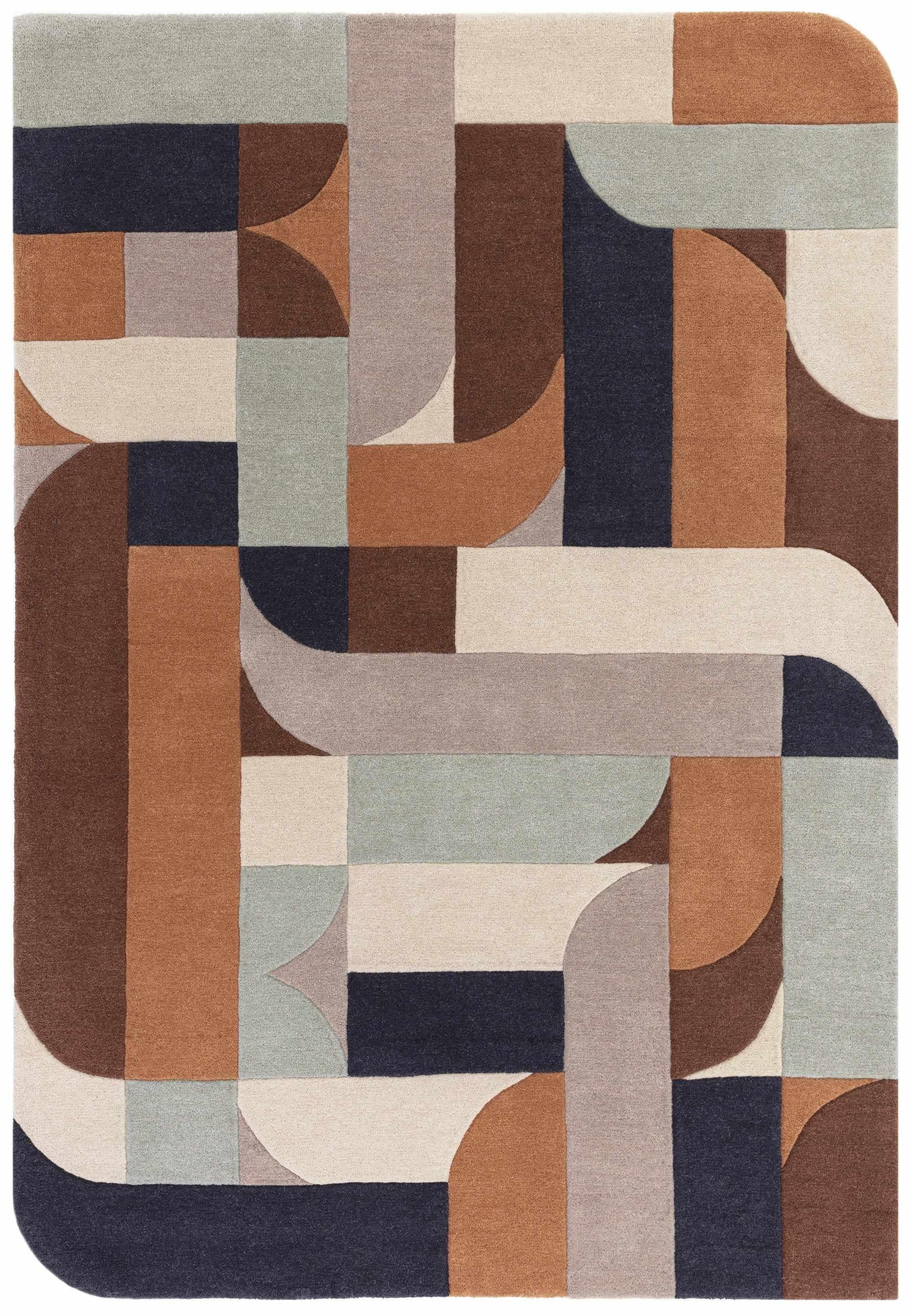 Matrix 88 Klotski Terracotta Rug
