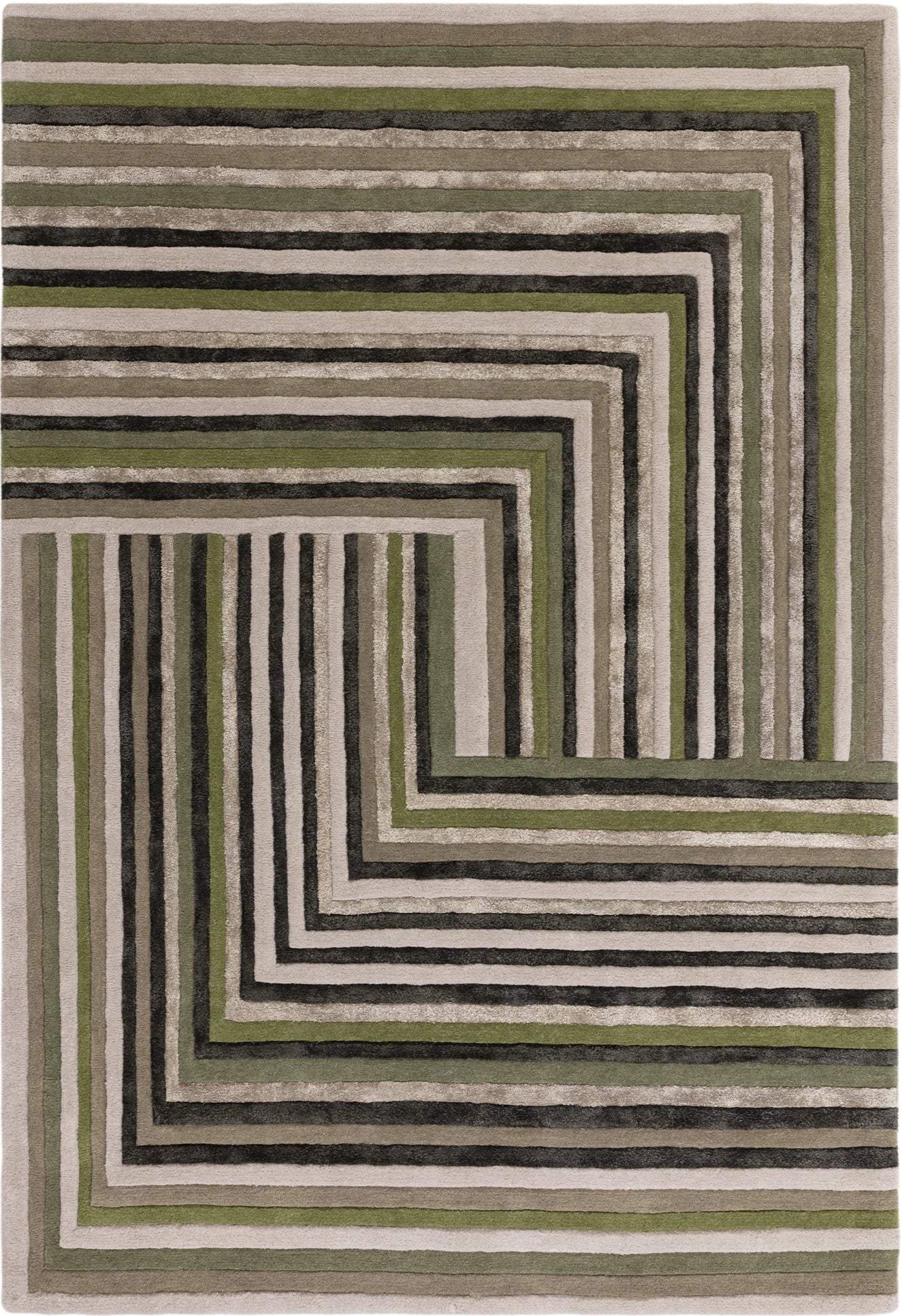 Matrix Network Forest Rug