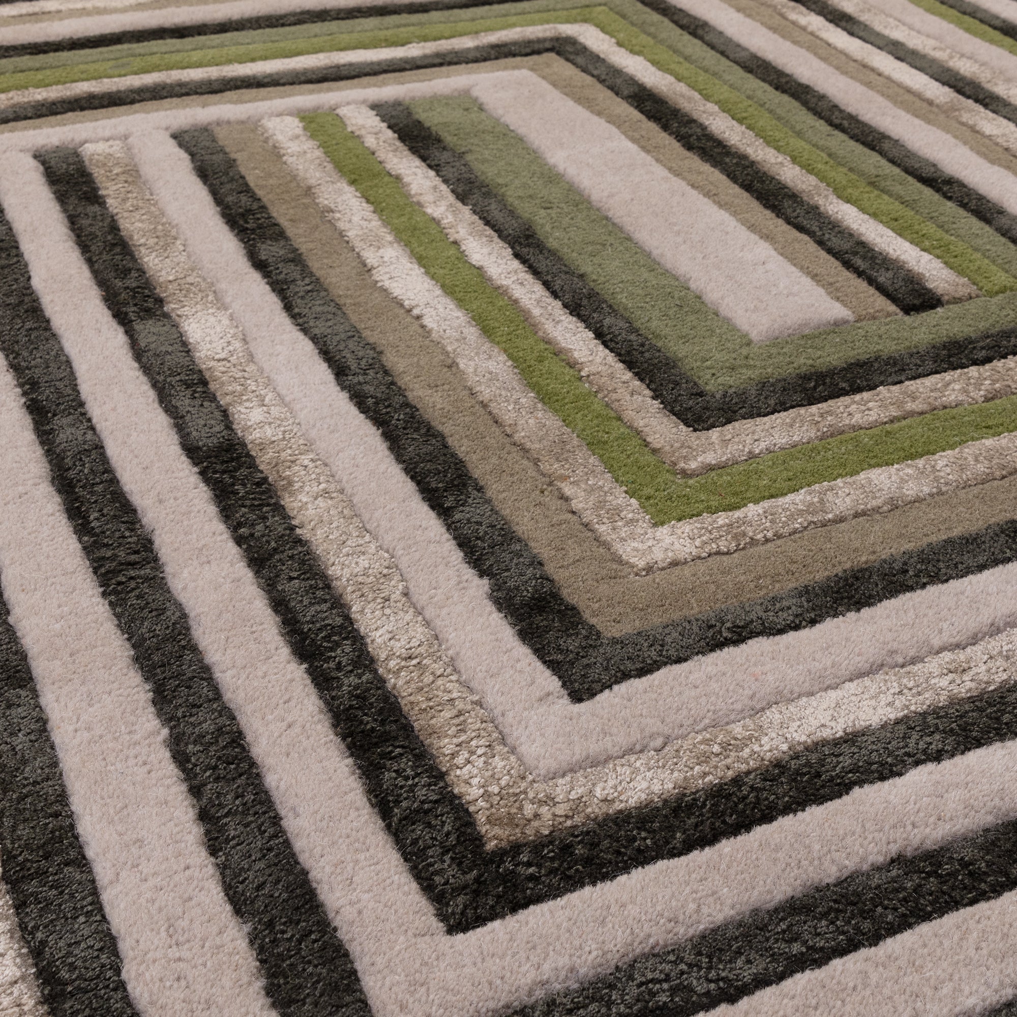 Matrix Network Forest Rug