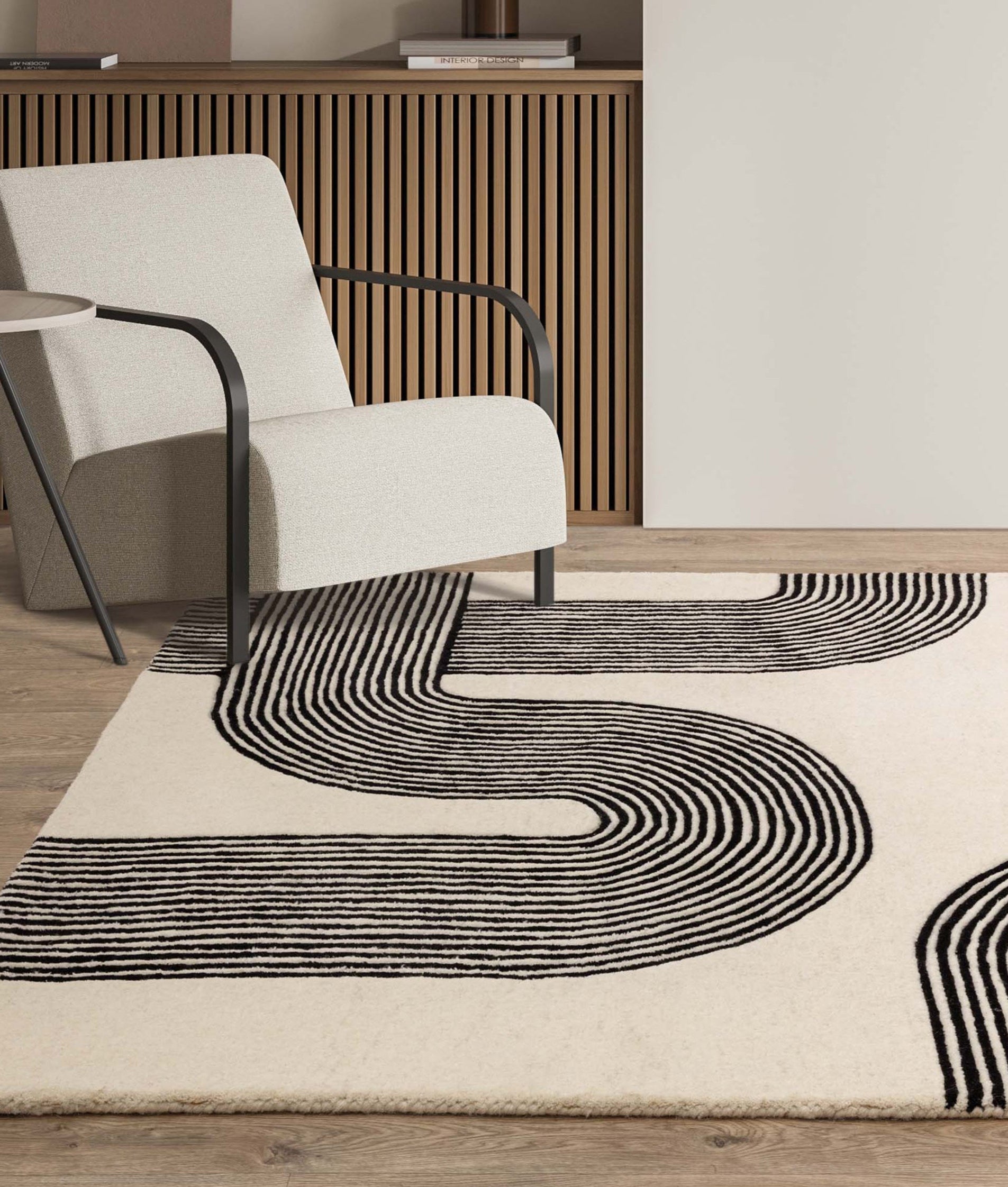 Matrix 87 Arches Black Rug