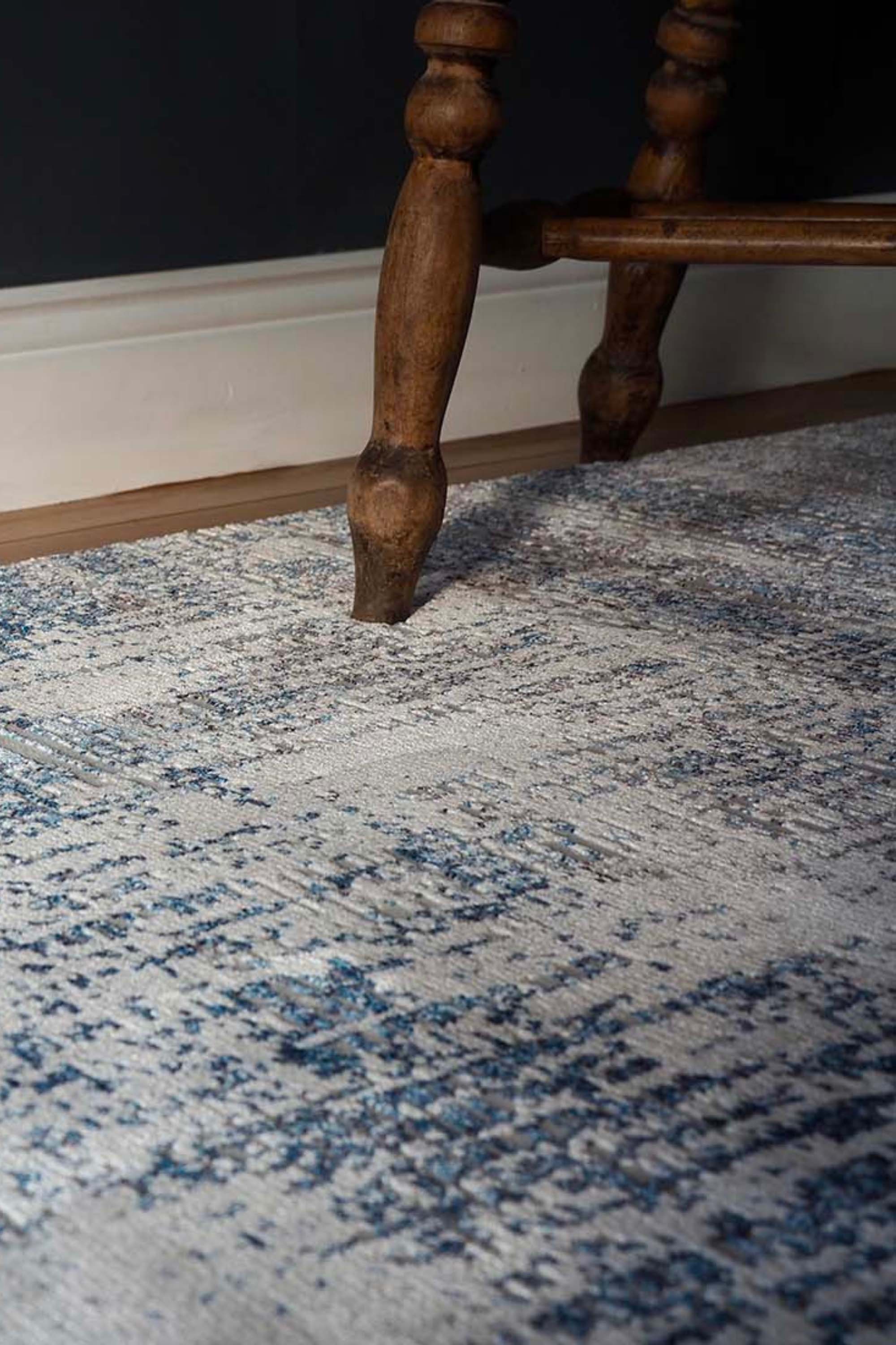 modern blue and grey abstract area rug