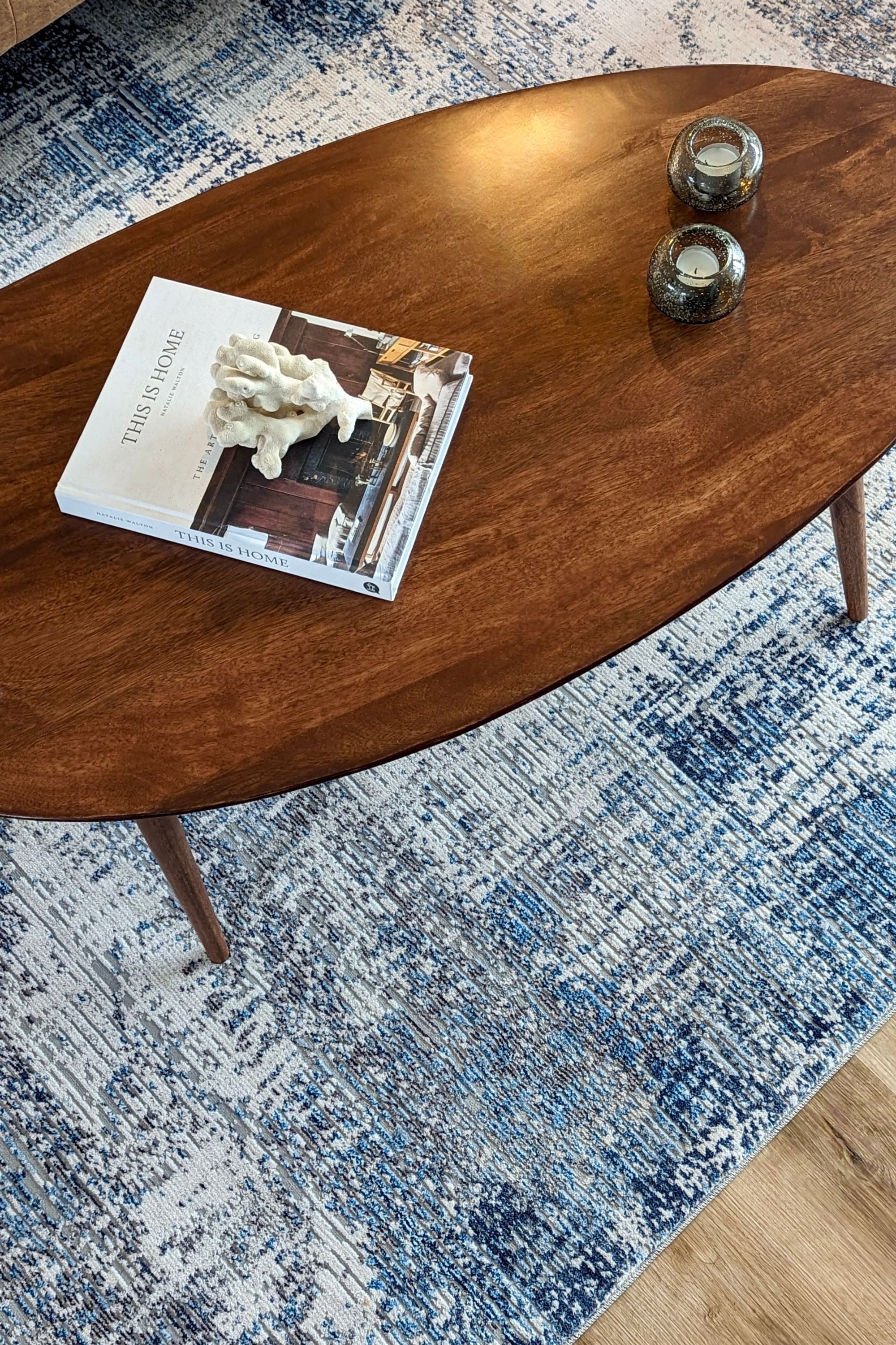 modern blue and grey abstract area rug