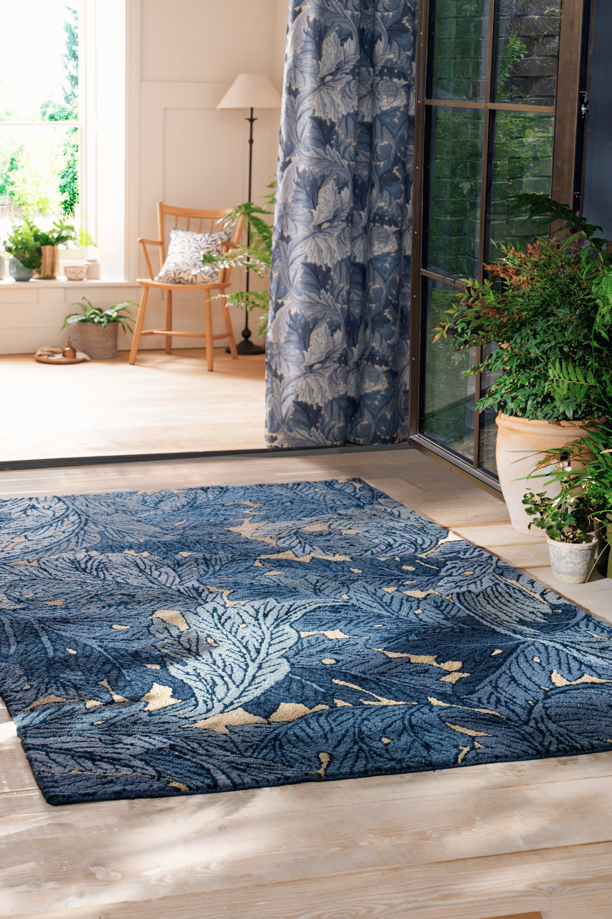 Morris & Co Acanthus Indigo Outdoor 427318