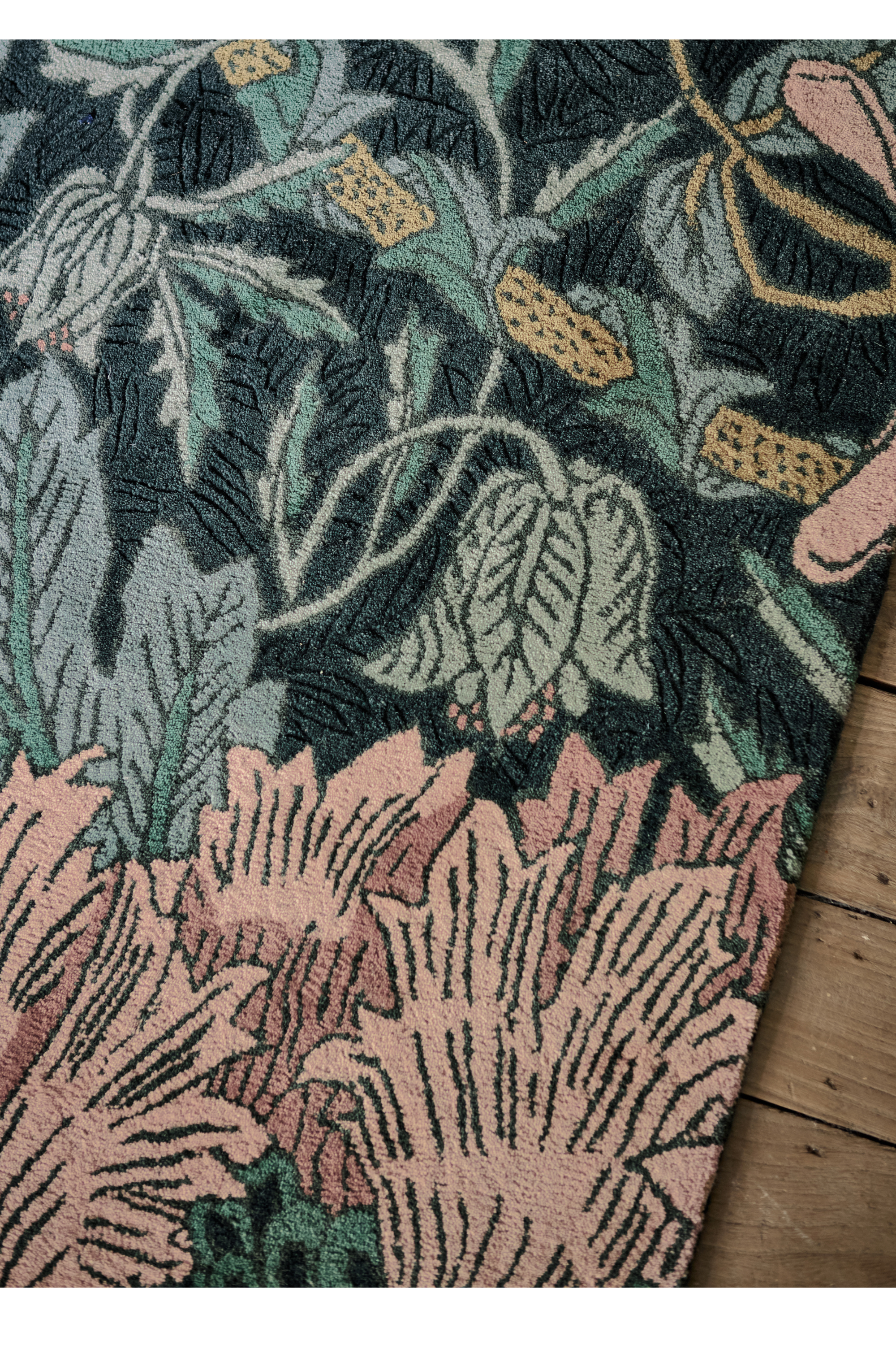 Morris & Co Honeysuckle & Tulip Teal 130407