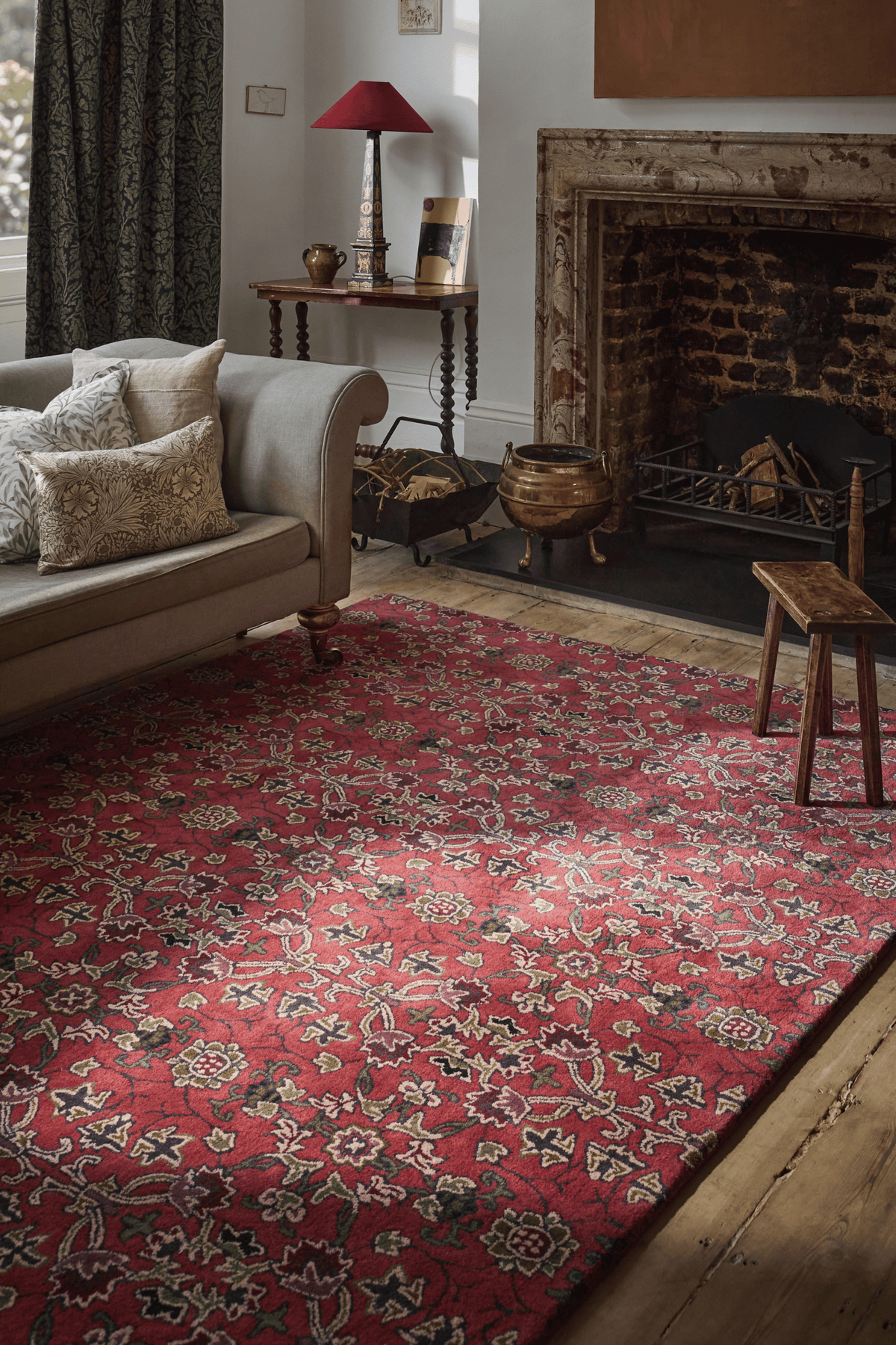 Morris & Co Persian Scroll Plum 130603