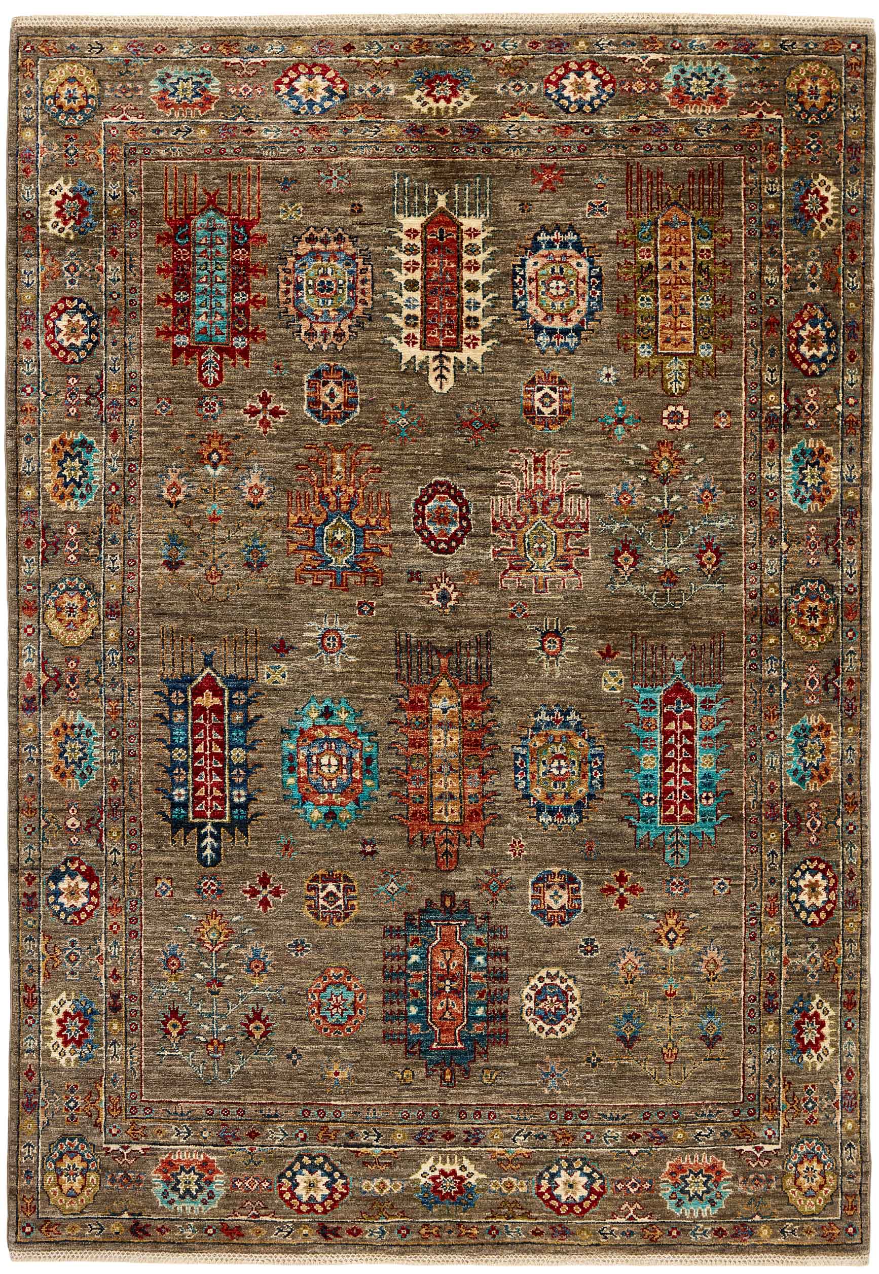 Traditional multicolour luxury Ziegler Fine Ariana Style rug