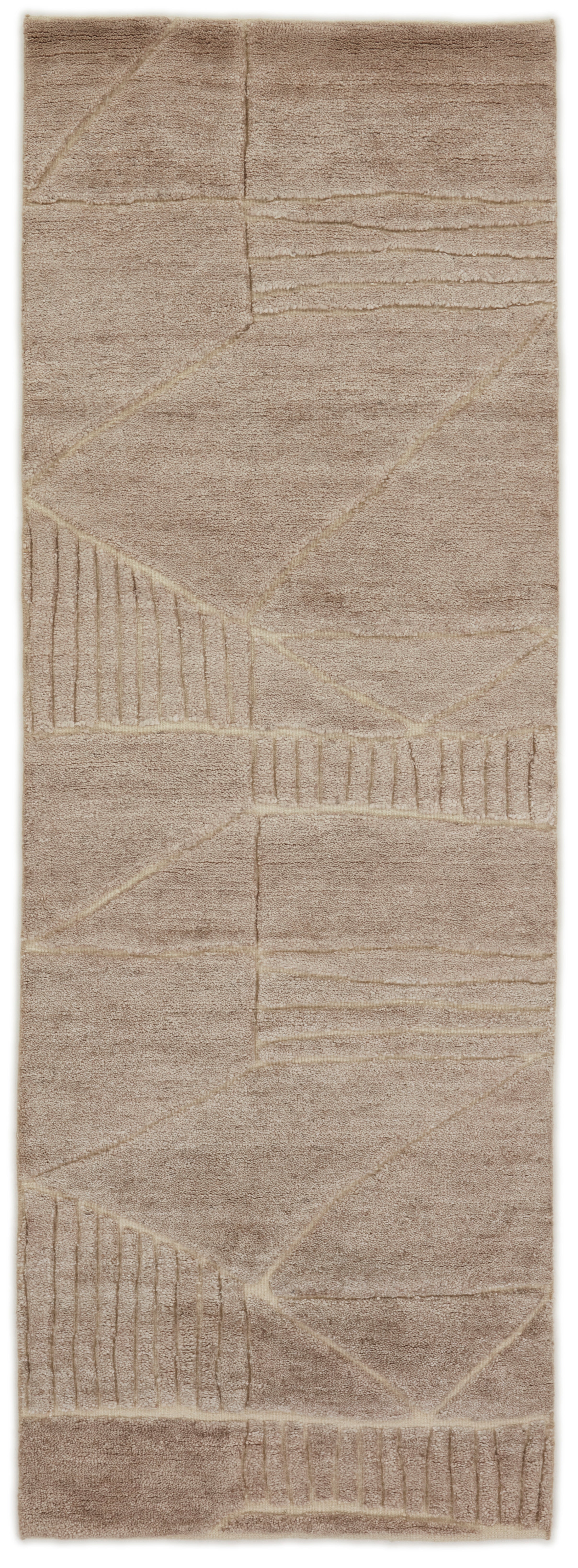 Minimal beige luxury Moroccan style runner