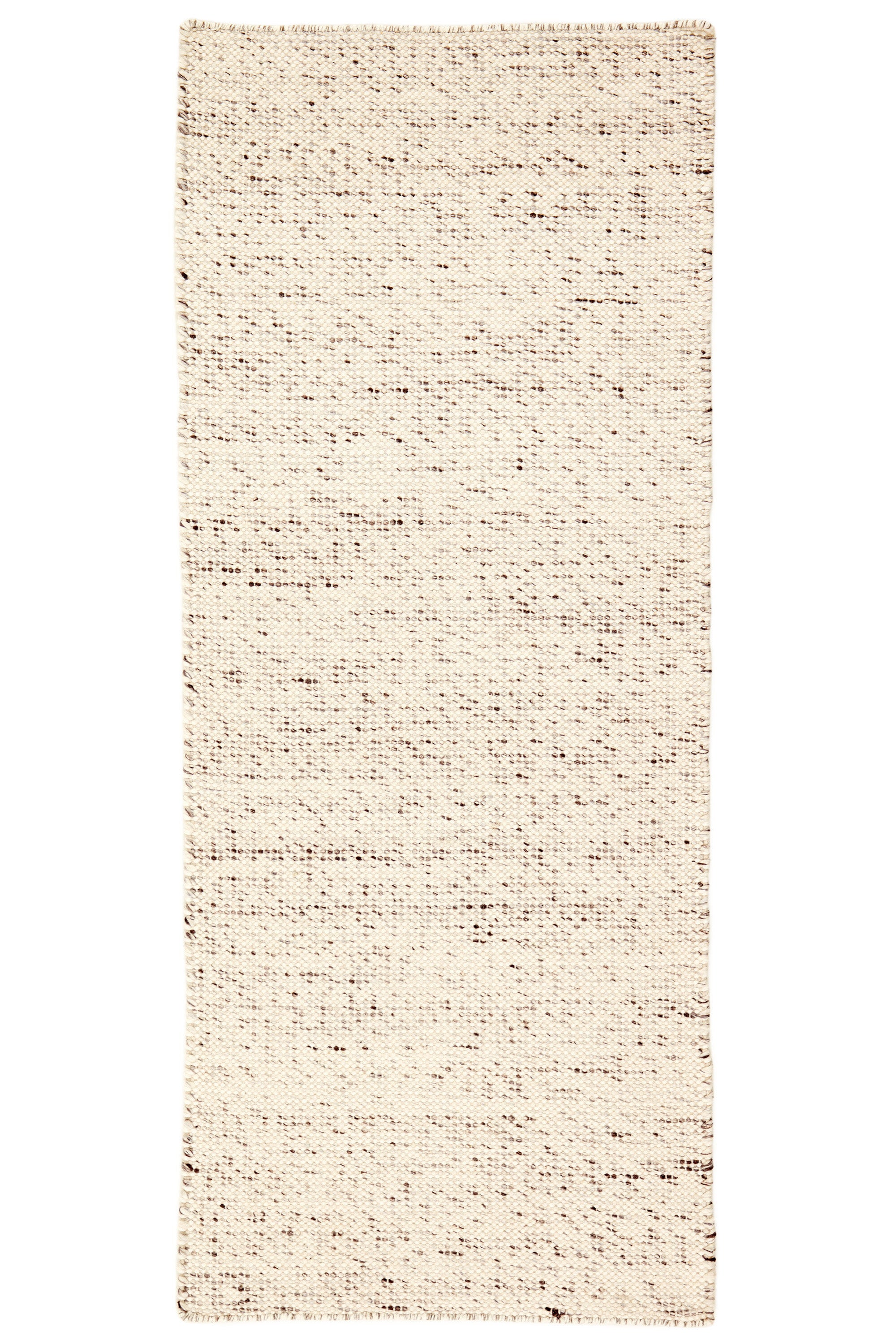 Beige and brown textured hallway runner