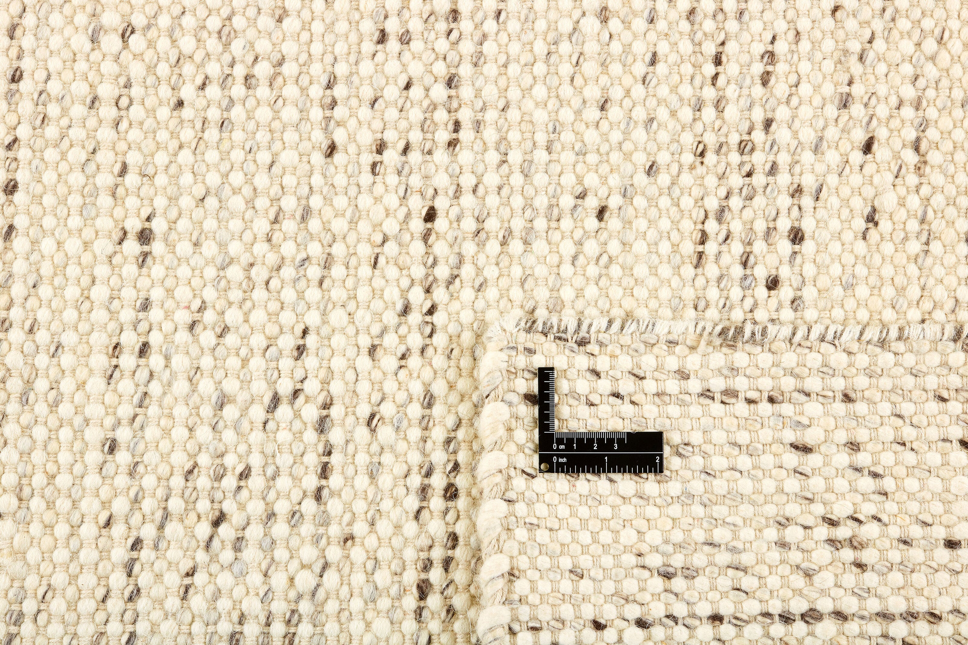 Beige and brown textured hallway runner