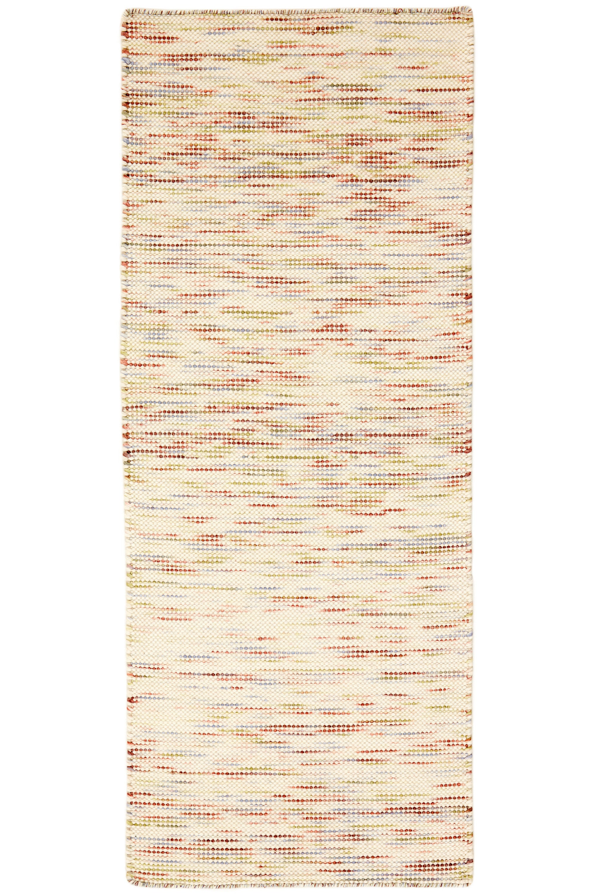 Multicolour textured hallway runner