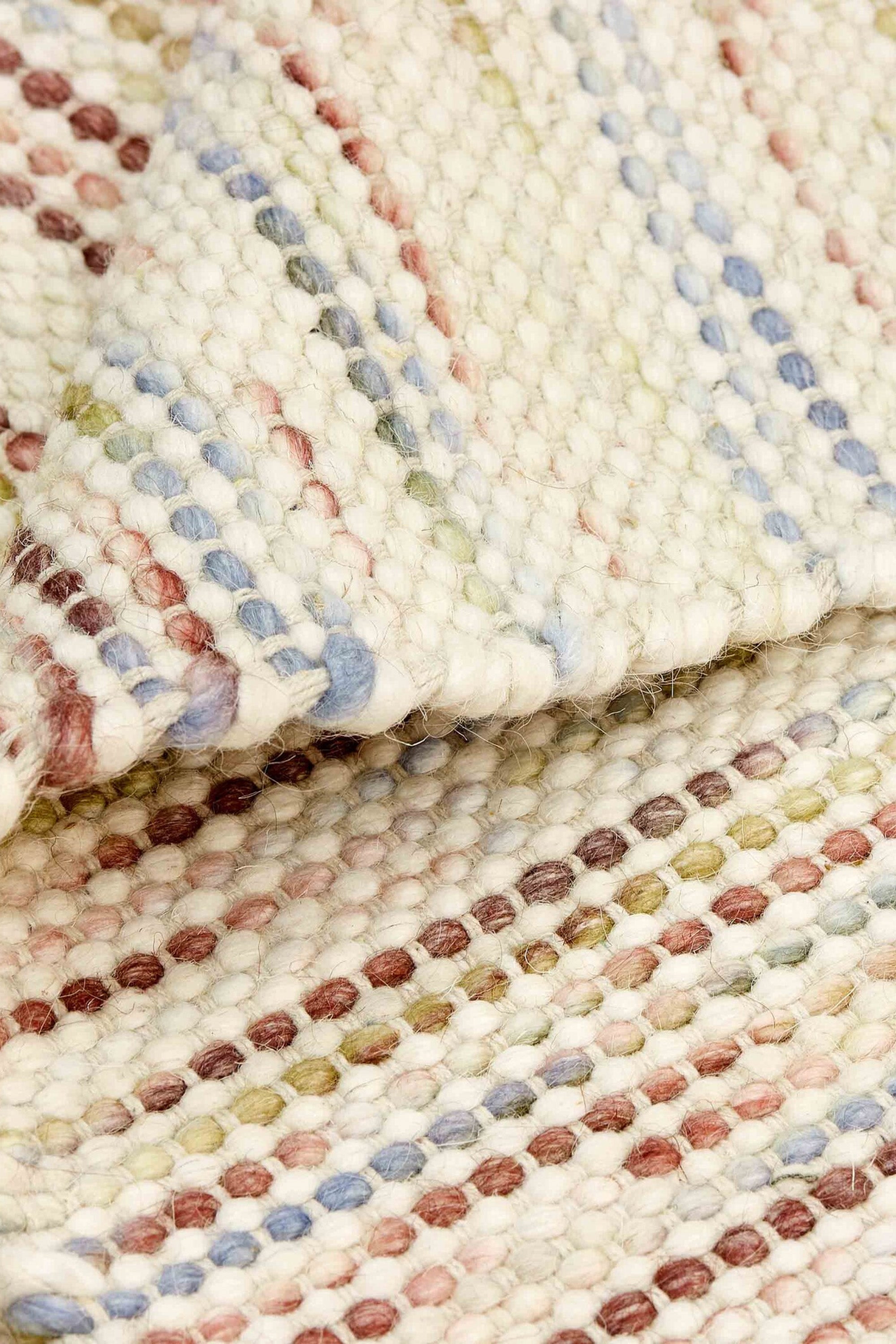 Multicolour textured hallway runner