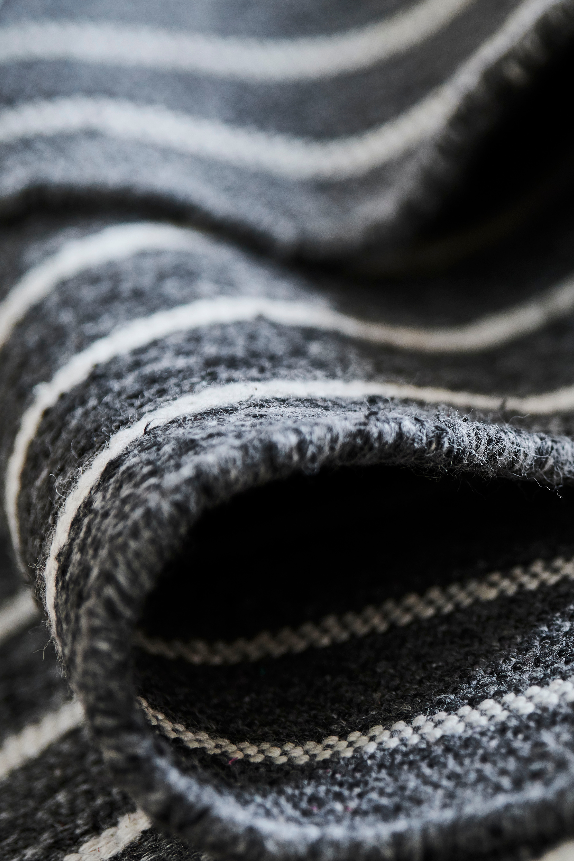 Nouveau Stripes Charcoal