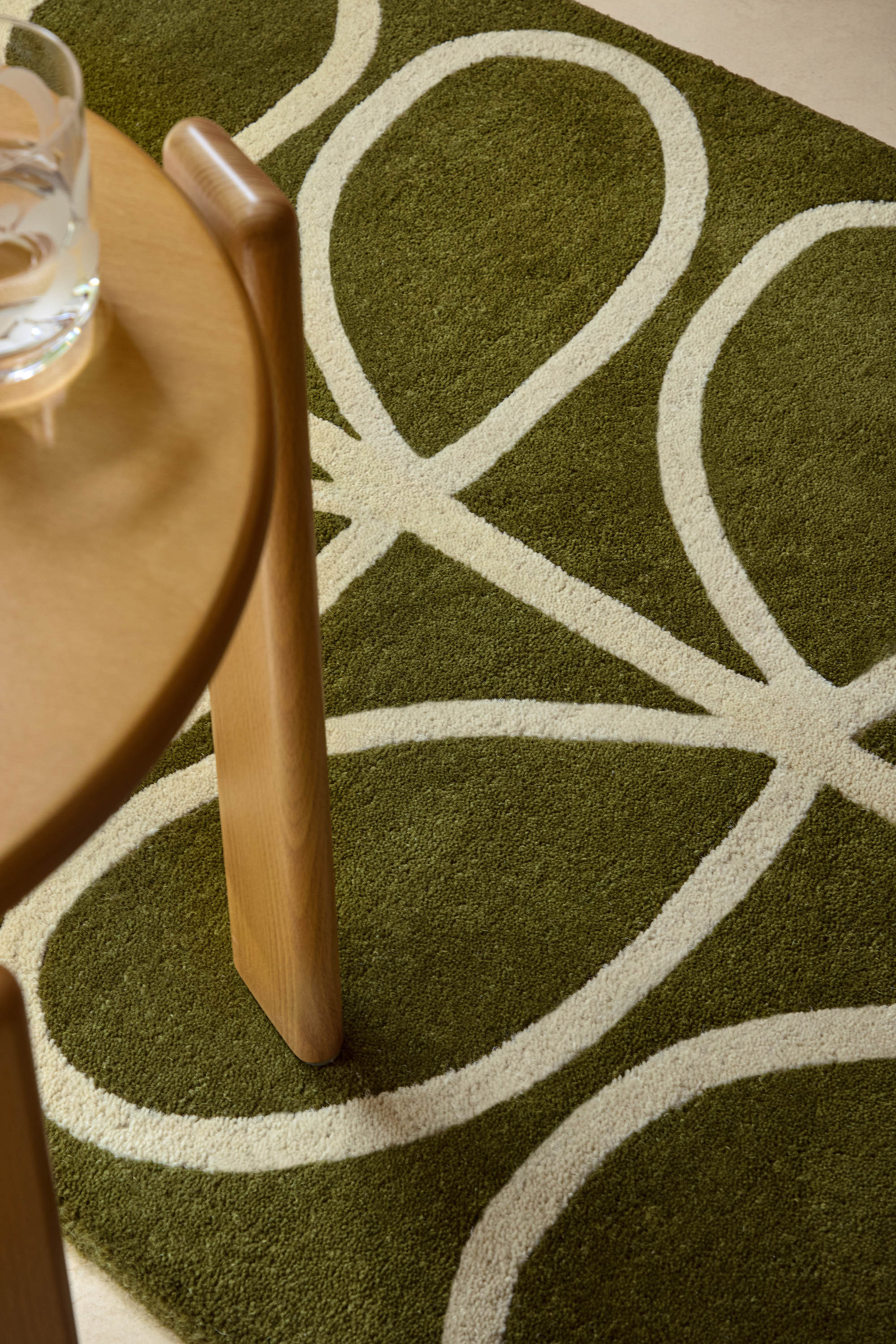 Orla Kiely Linear Stem Runner Olive 60501