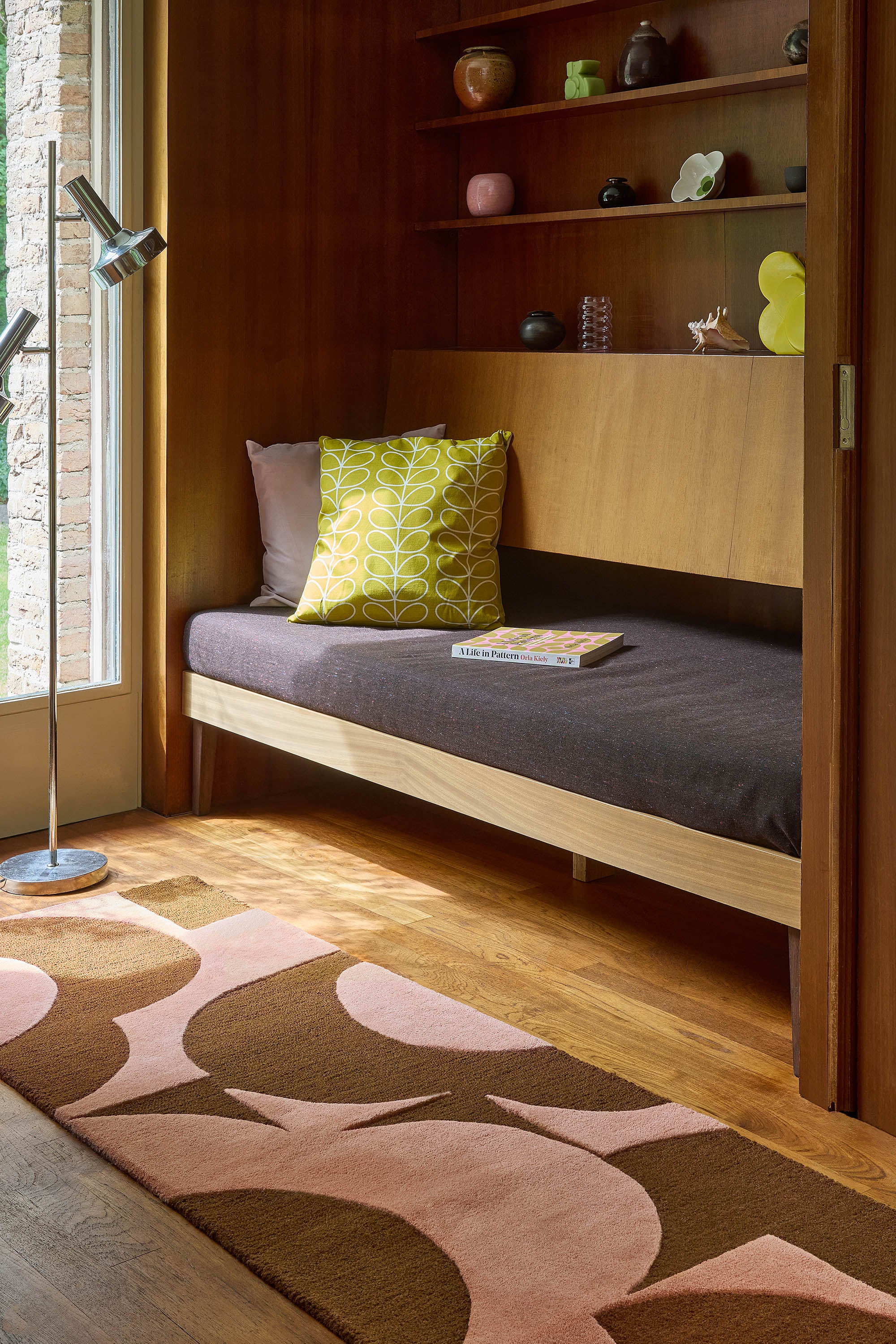 Orla Kiely Prism Flower Pink/Terracotta 58002 Runner