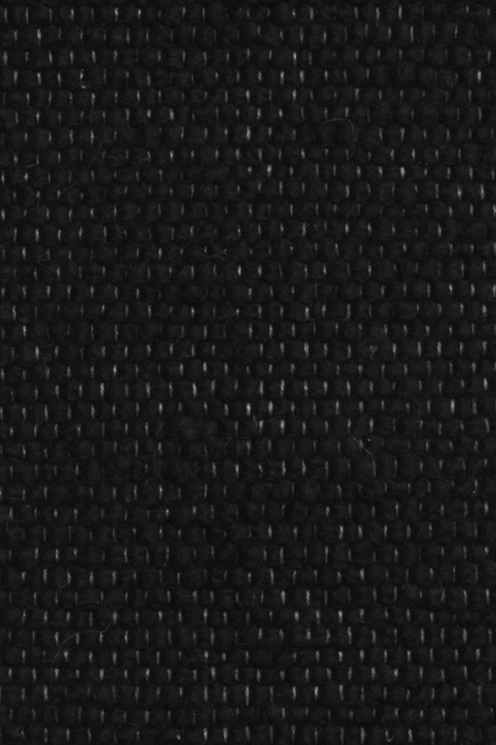 Black luxury plain handwoven rug