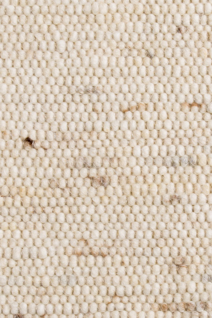Cream luxury plain handwoven rug