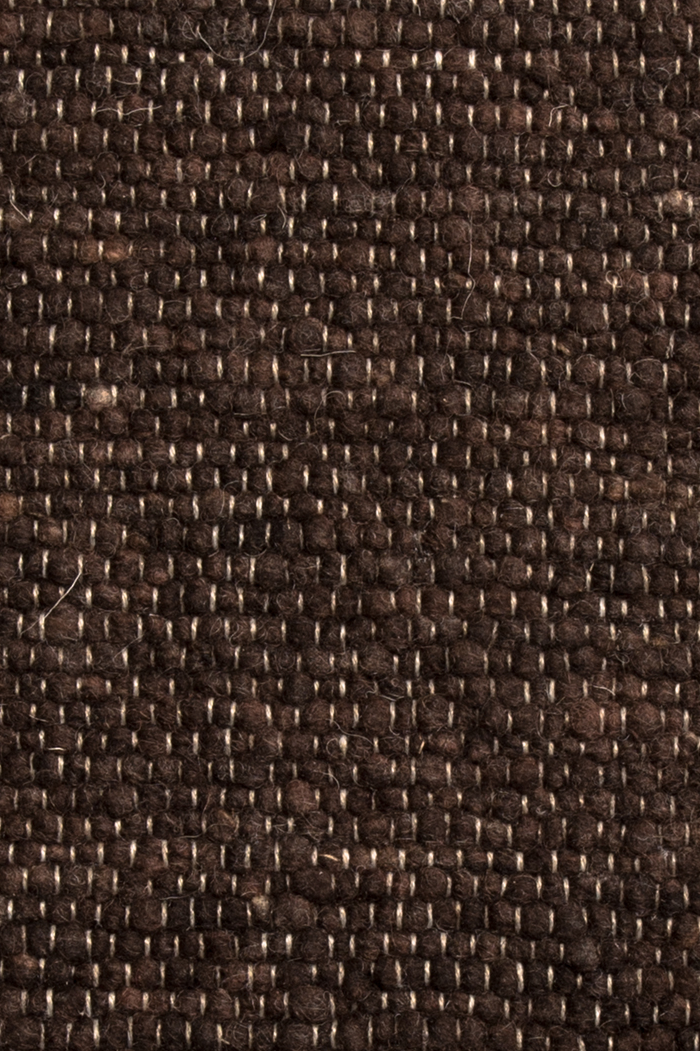 Brown luxury plain handwoven rug