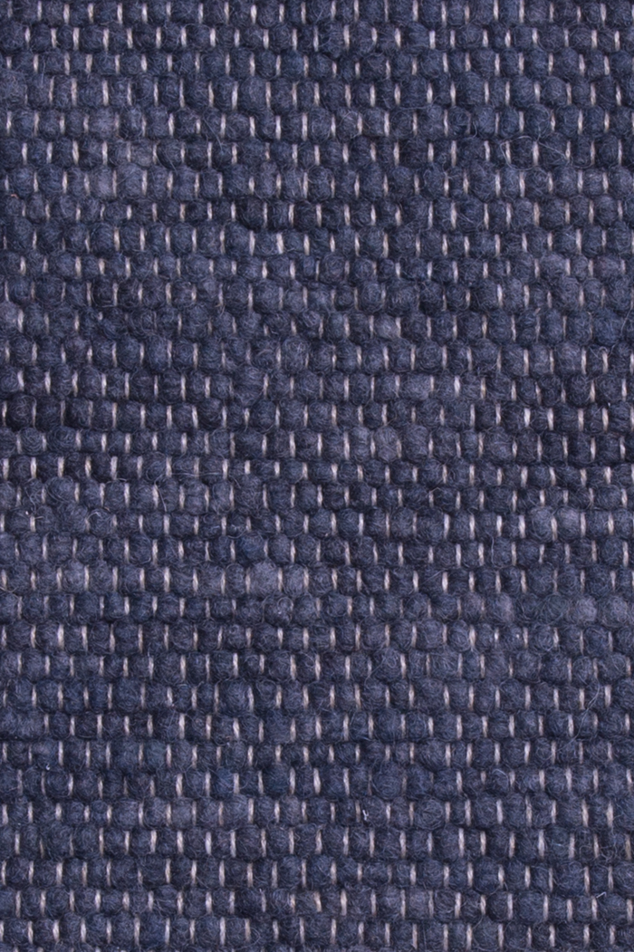 Blue luxury plain handwoven rug