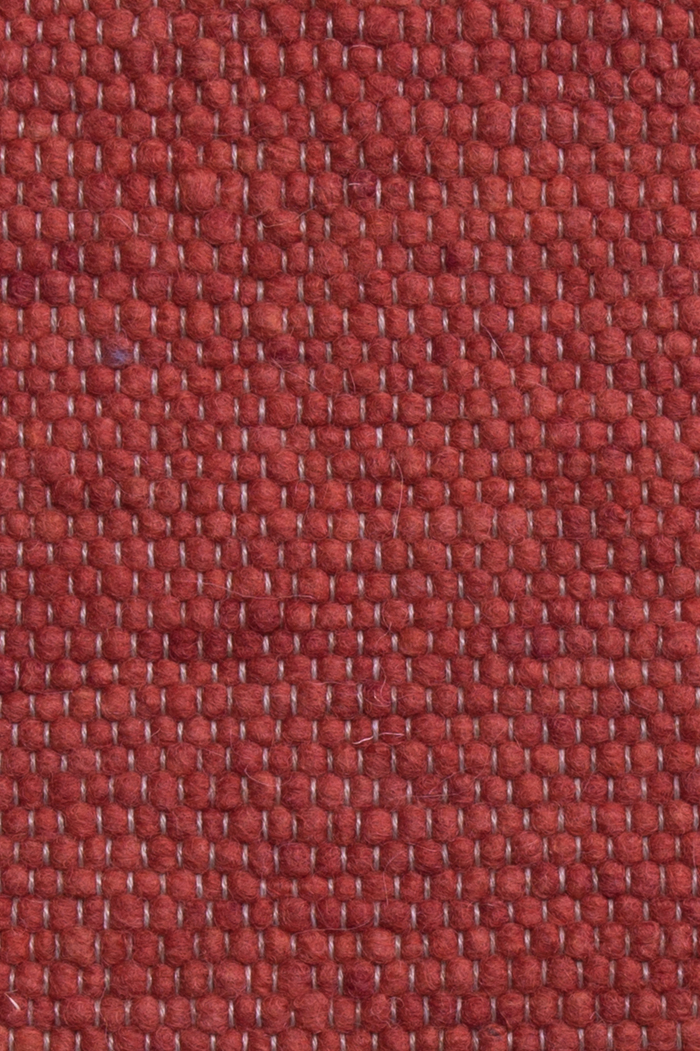 Red luxury plain handwoven rug