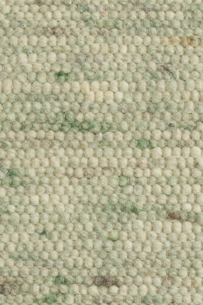 Green luxury plain handwoven rug