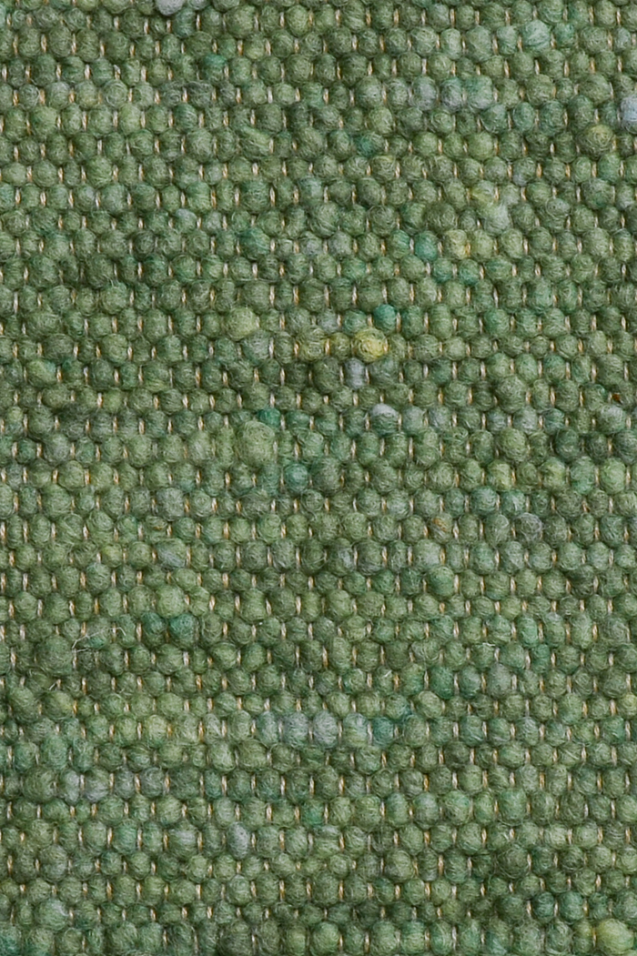 Green luxury plain handwoven rug