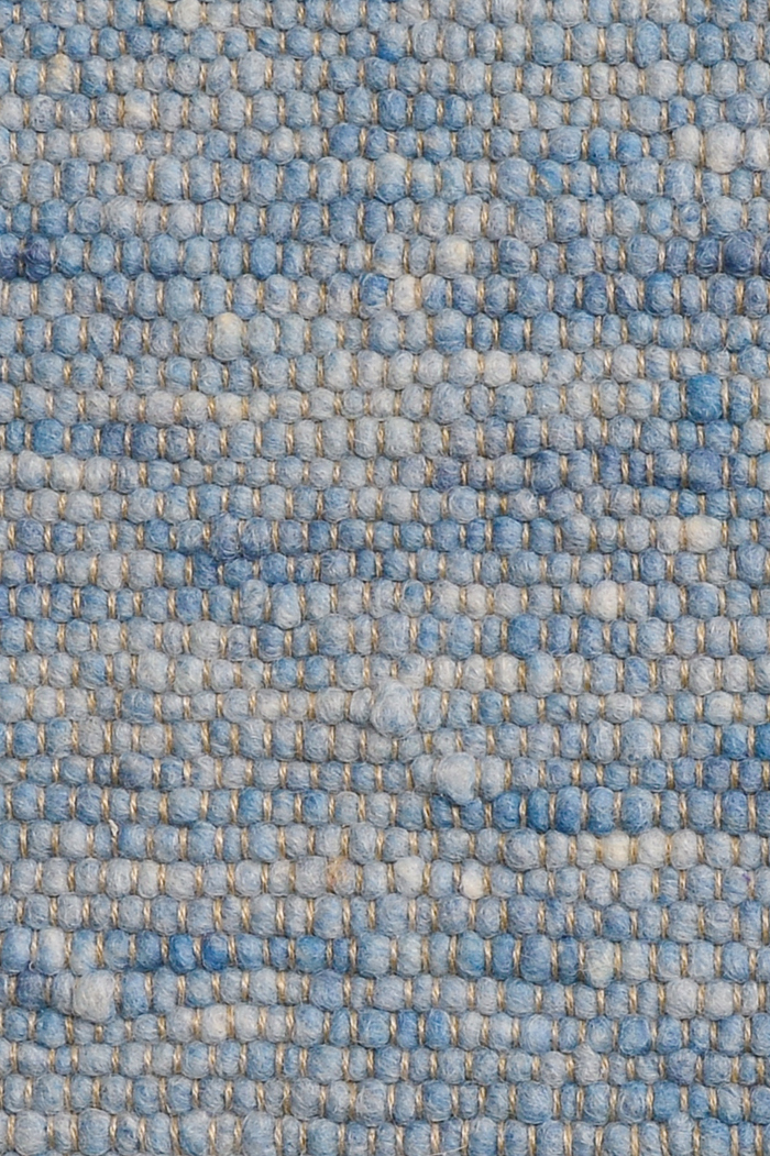 Blue luxury plain handwoven rug