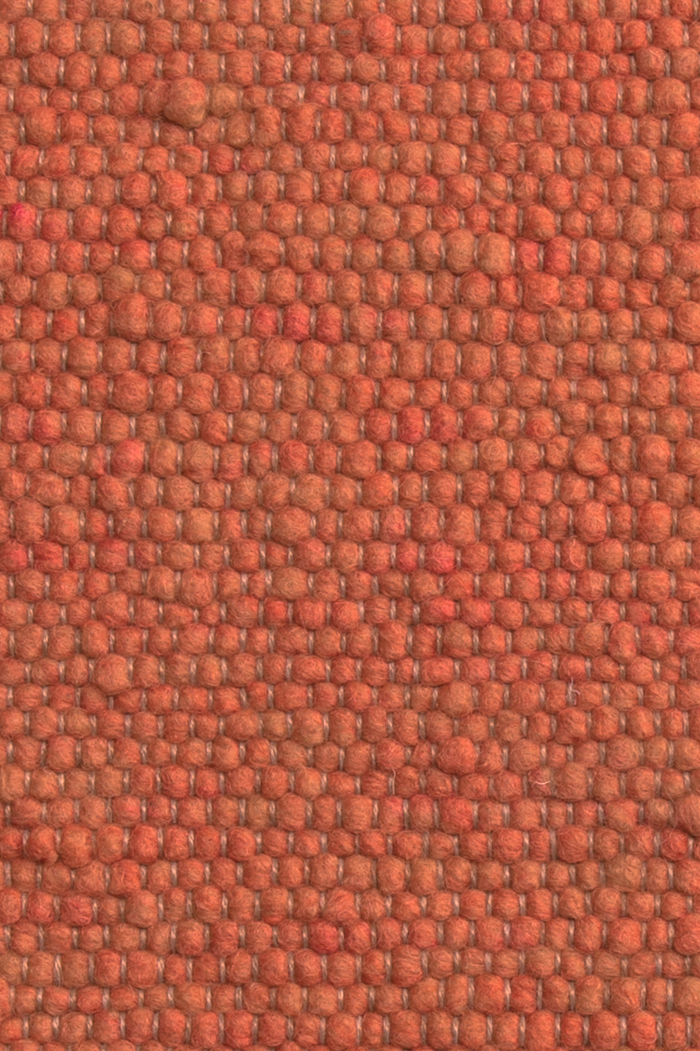 Orange luxury plain handwoven rug