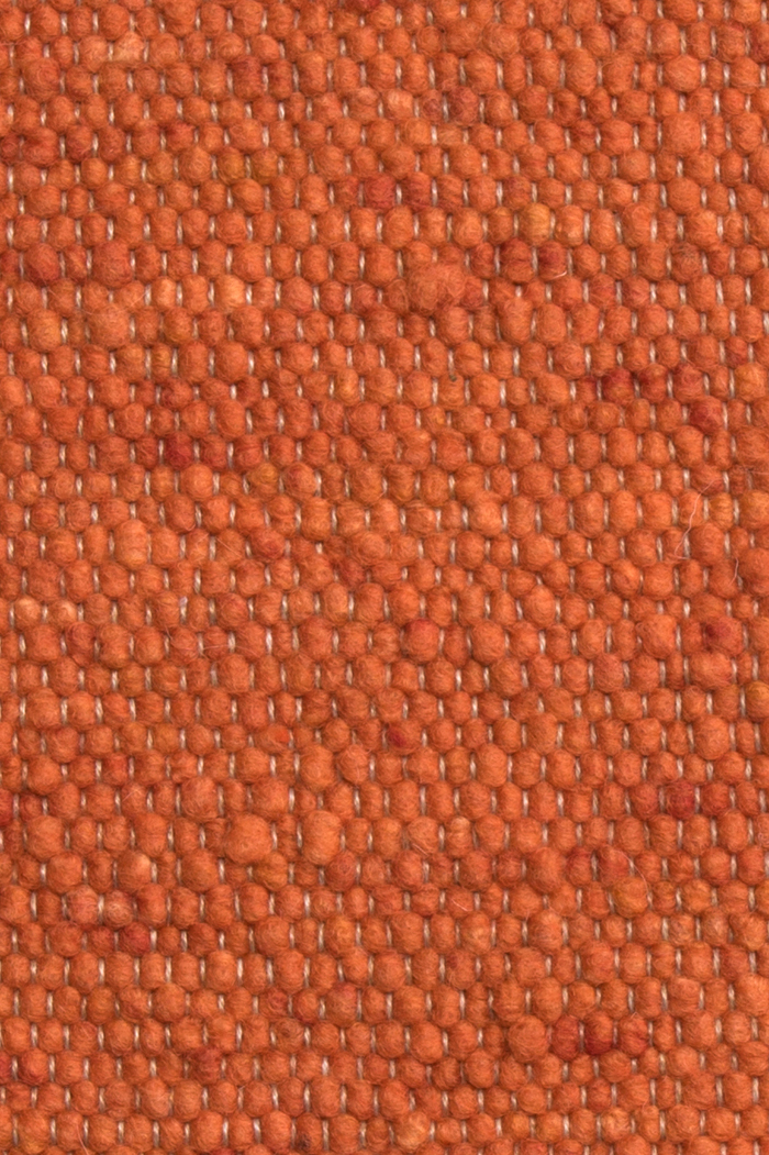 Orange luxury plain handwoven rug