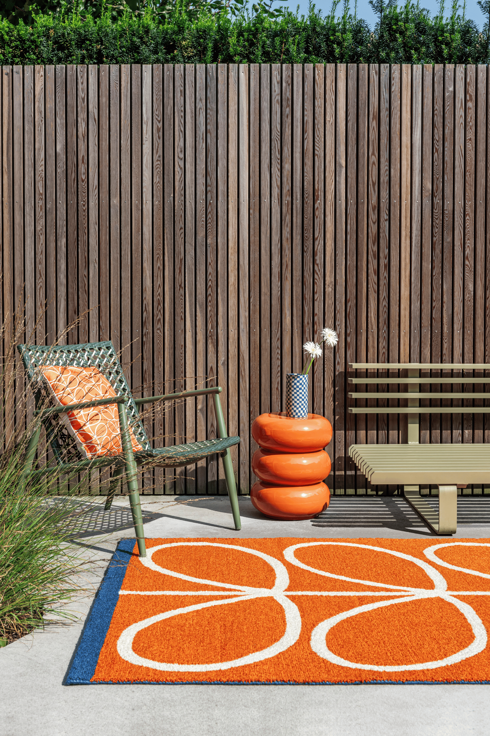 Orla Kiely Linear Stem Orange Outdoor 464403