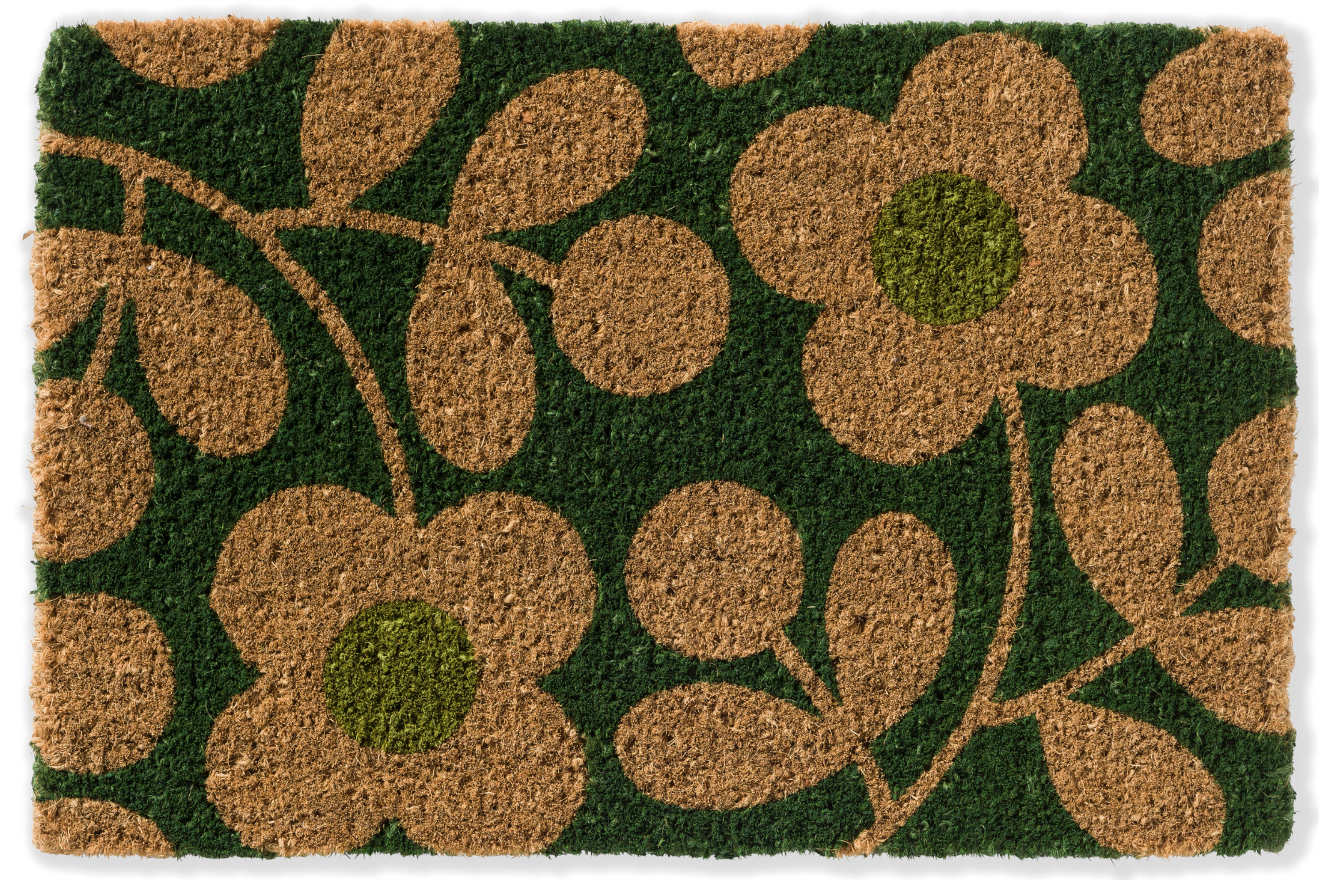 Orla Kiely Stem Sprig Emerald Doormat 563907