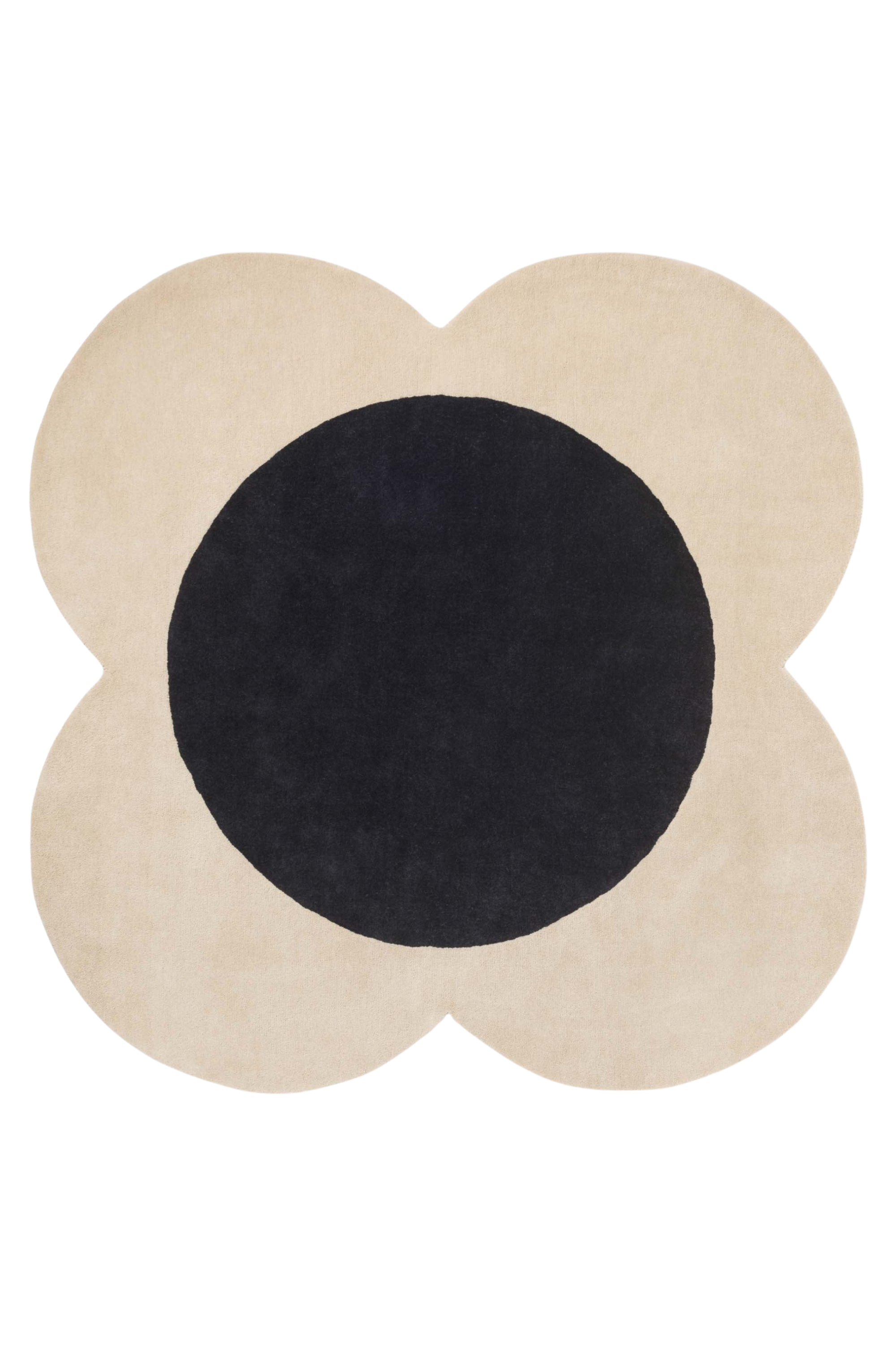 Orla Kiely Flower Spot Ecru/Black Circle 158409