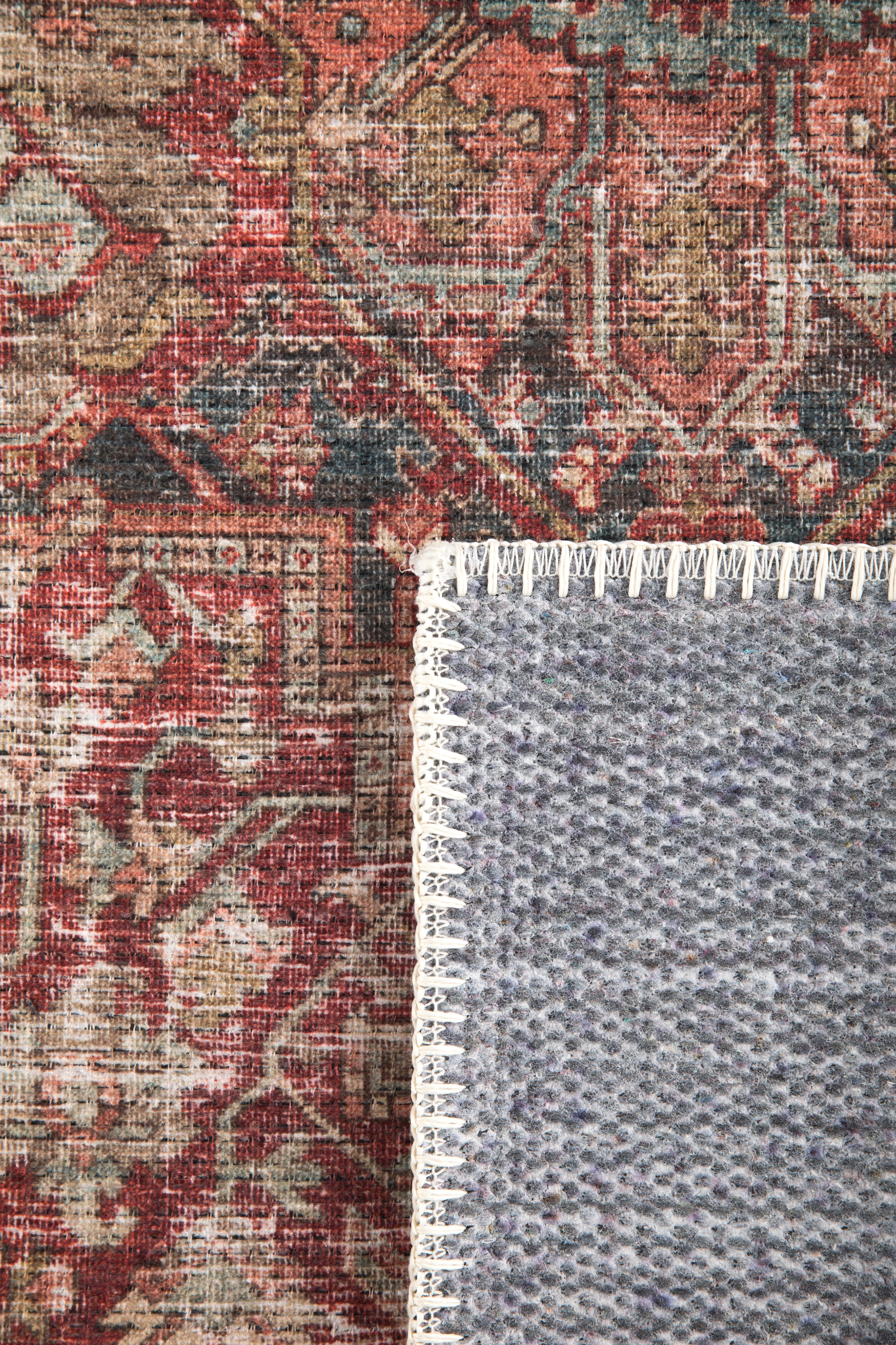 Patterned vintage style runner rug