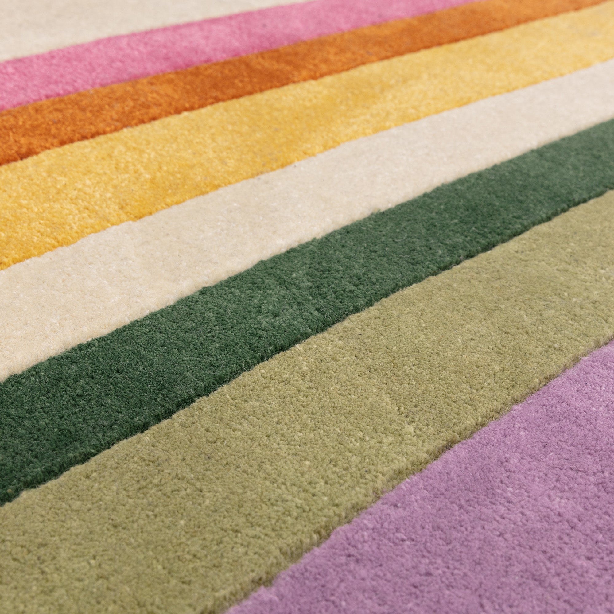 Multicolour retro style rug