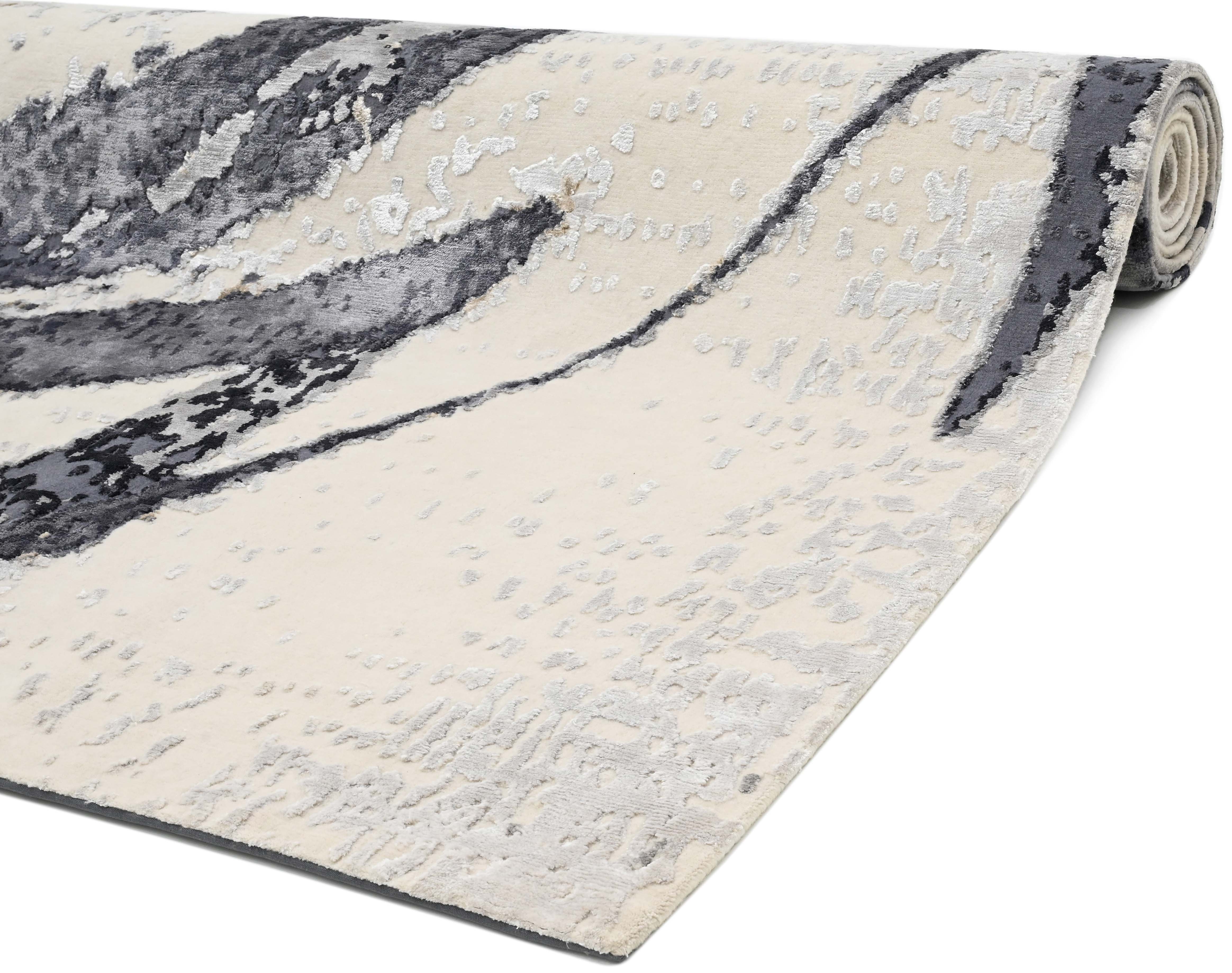 Modern multicolour luxury abstract rug