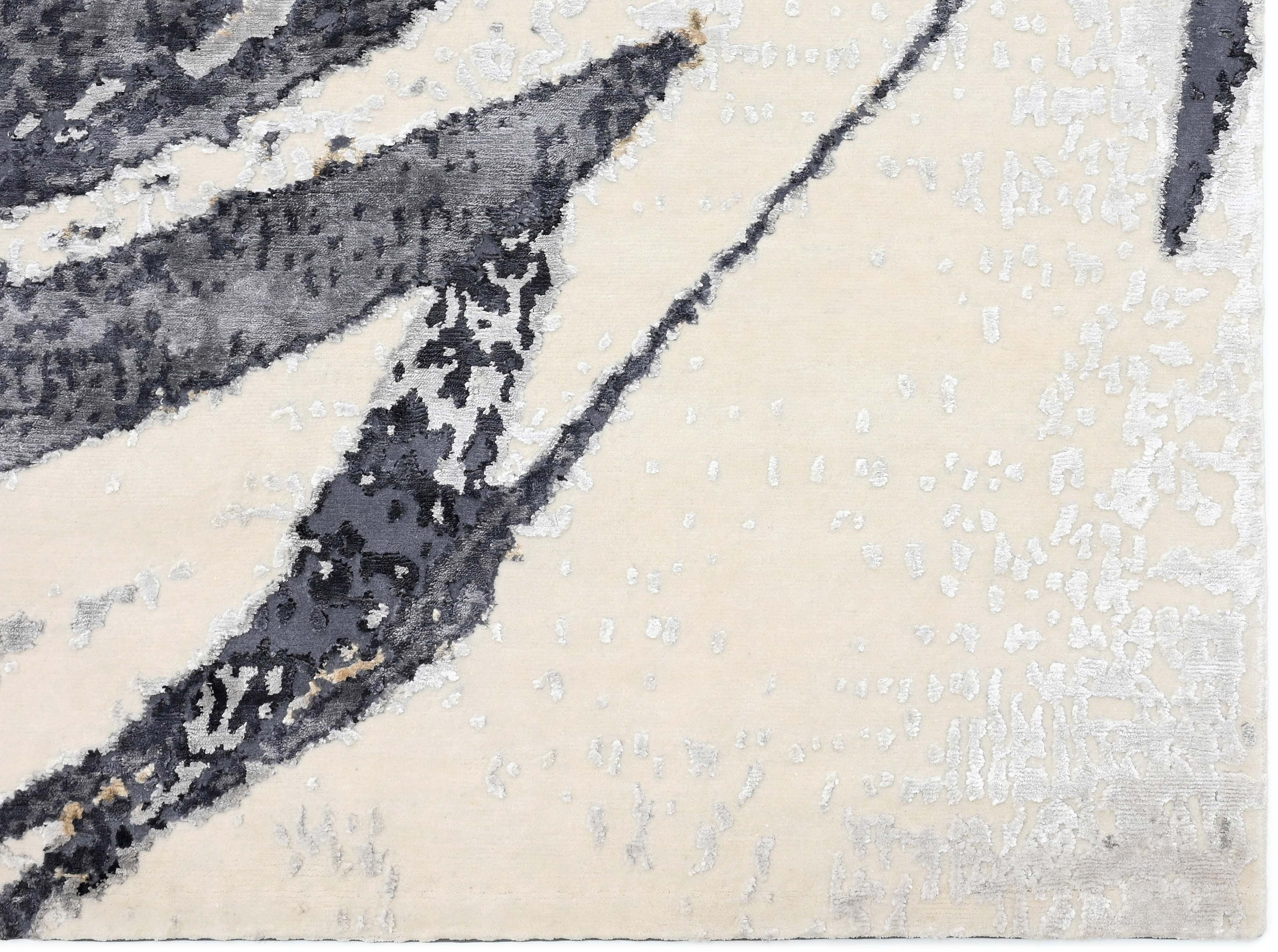 Modern multicolour luxury abstract rug