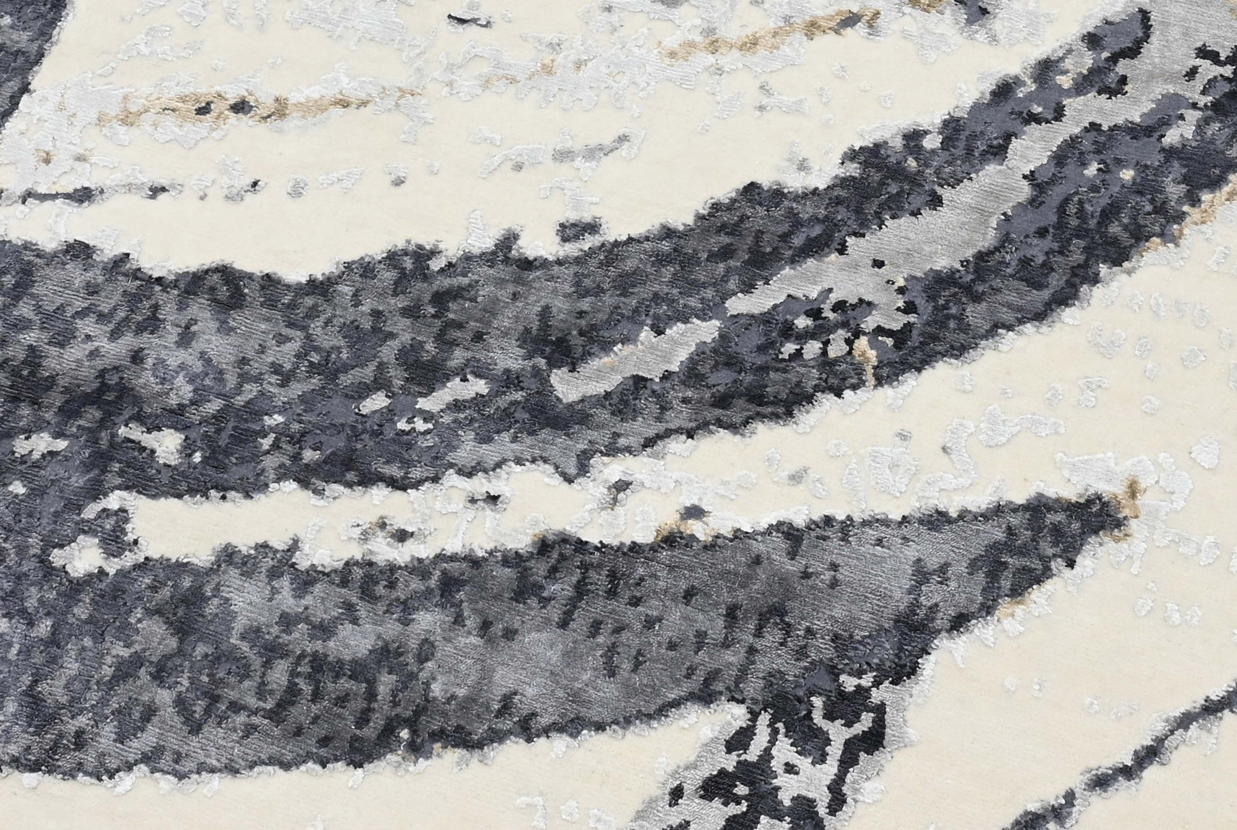 Modern multicolour luxury abstract rug