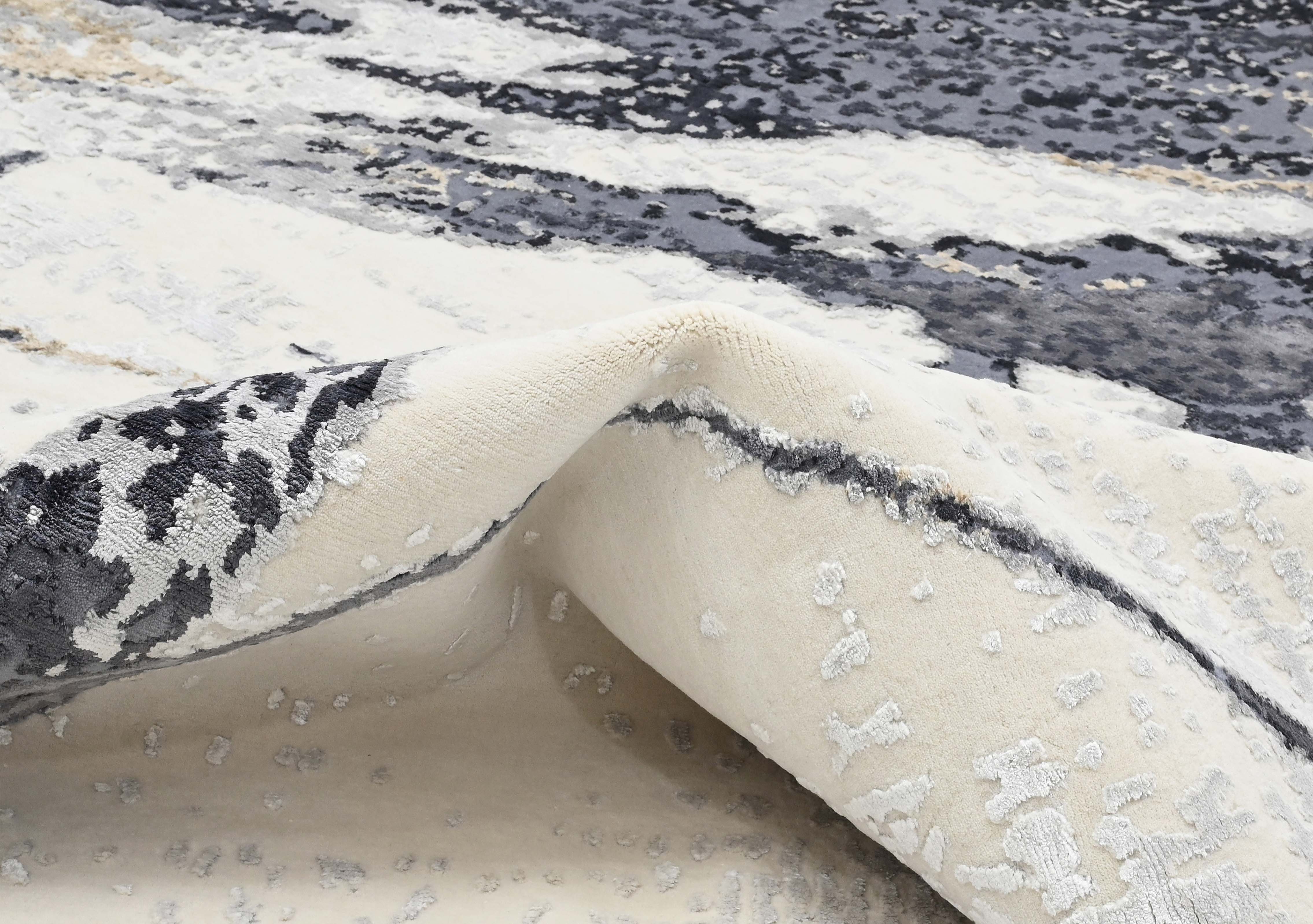 Modern multicolour luxury abstract rug