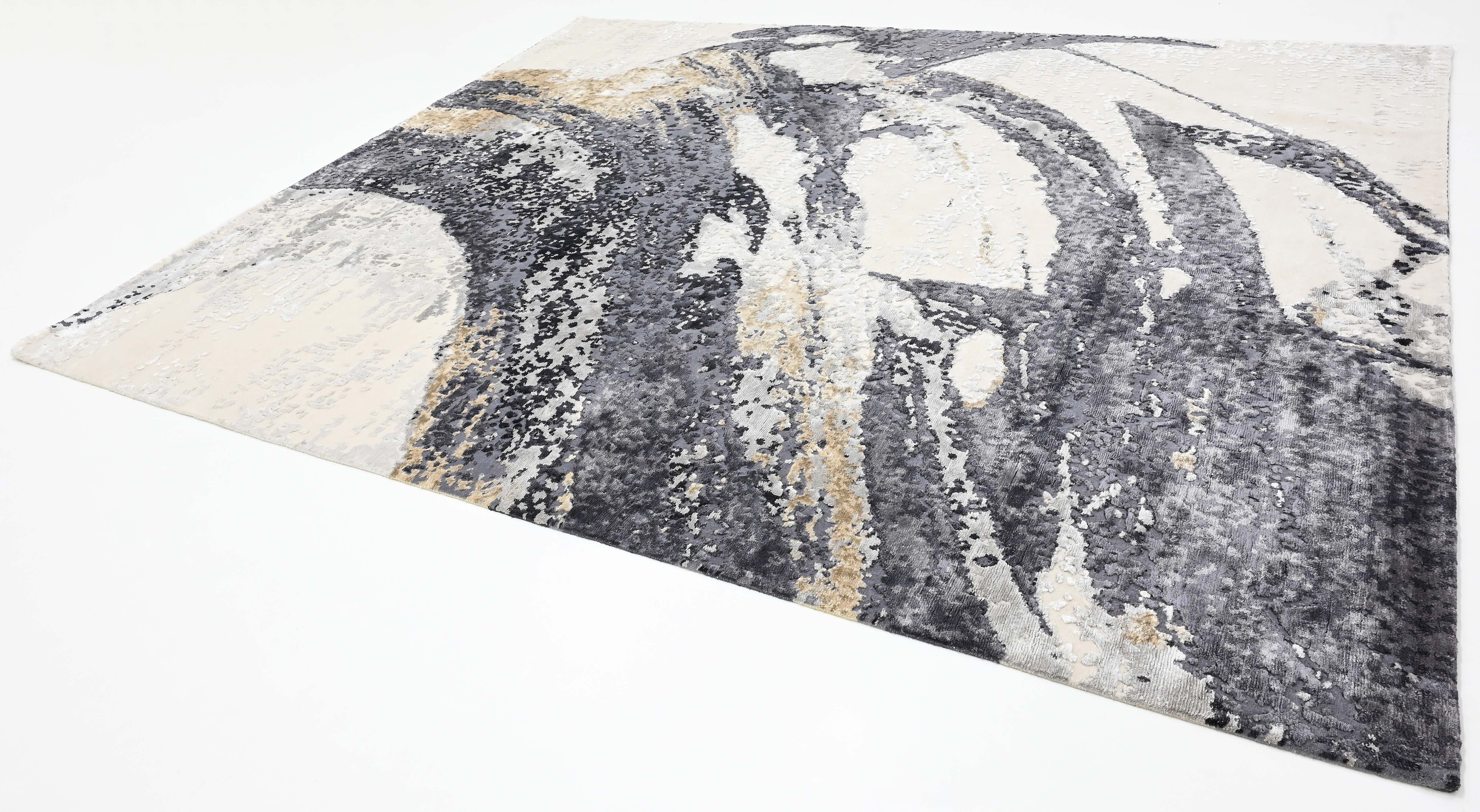 Modern multicolour luxury abstract rug