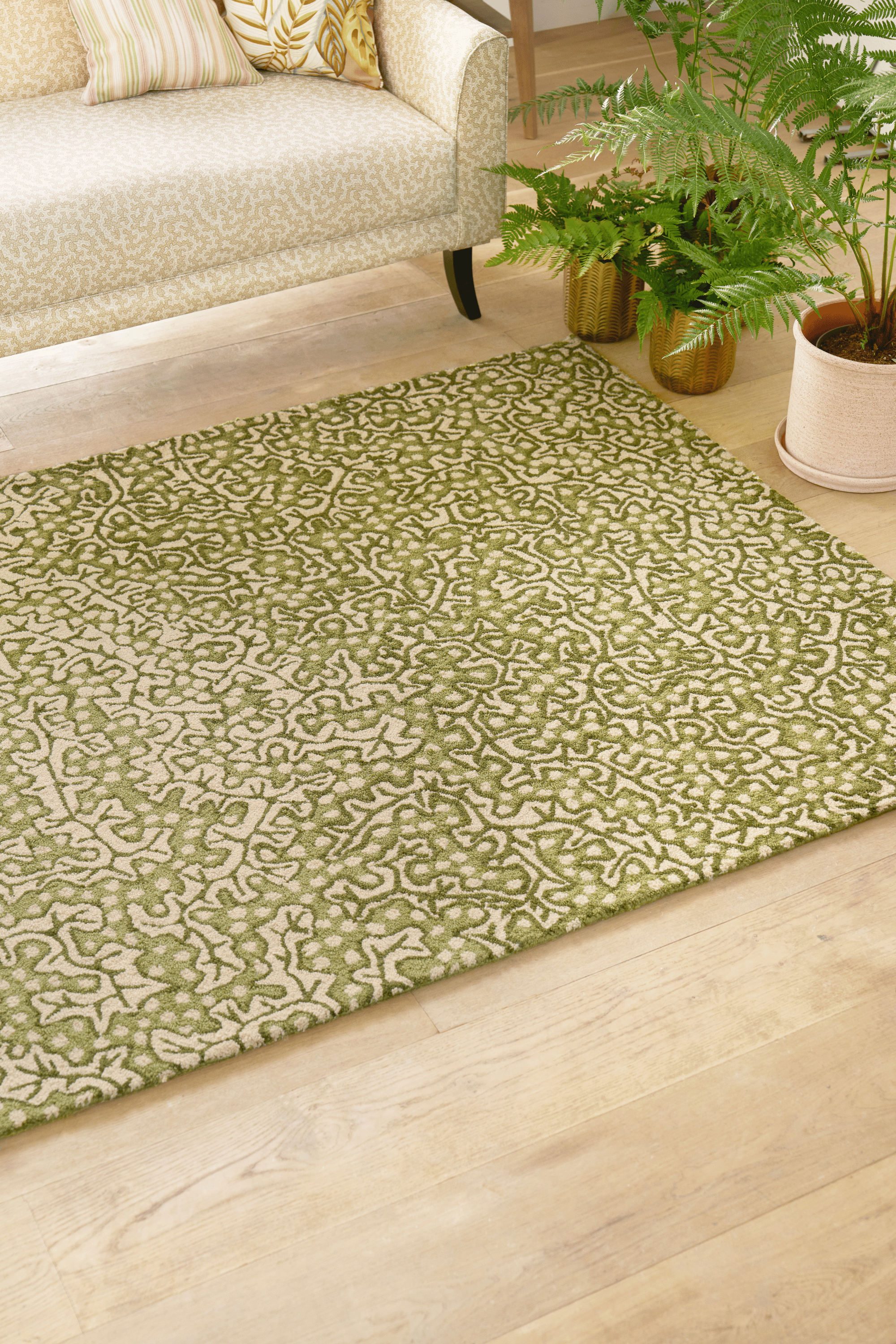 Sanderson Truffle Olive Outdoor 446007