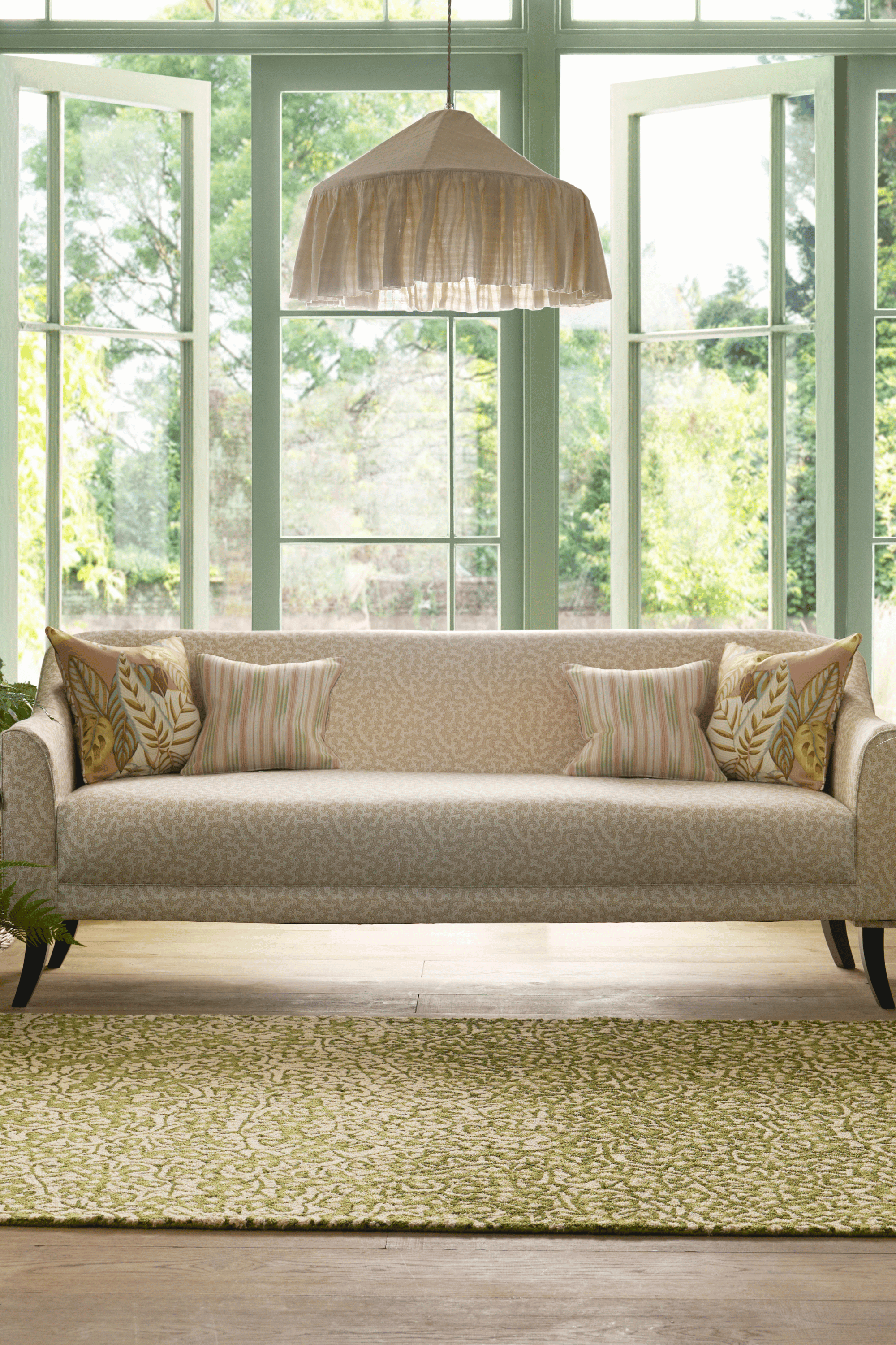 Sanderson Truffle Olive Outdoor 446007