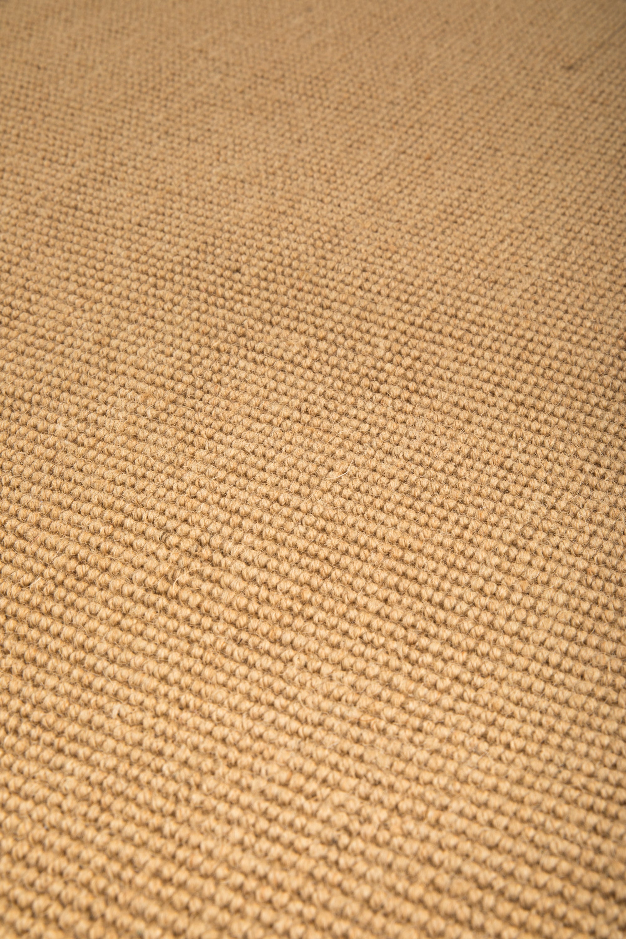 Sisal runner with blue linen border