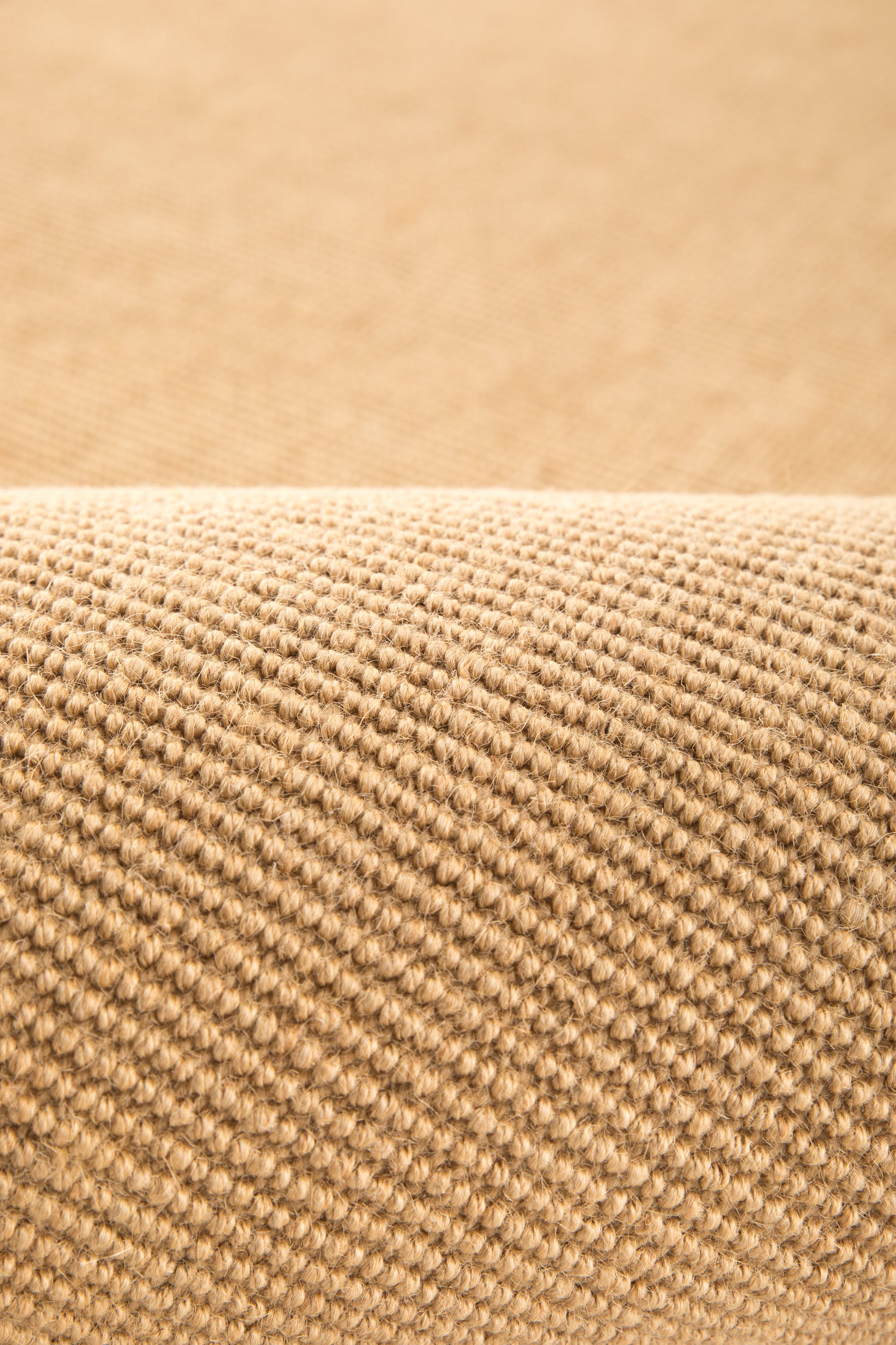 Sisal runner with green linen border
