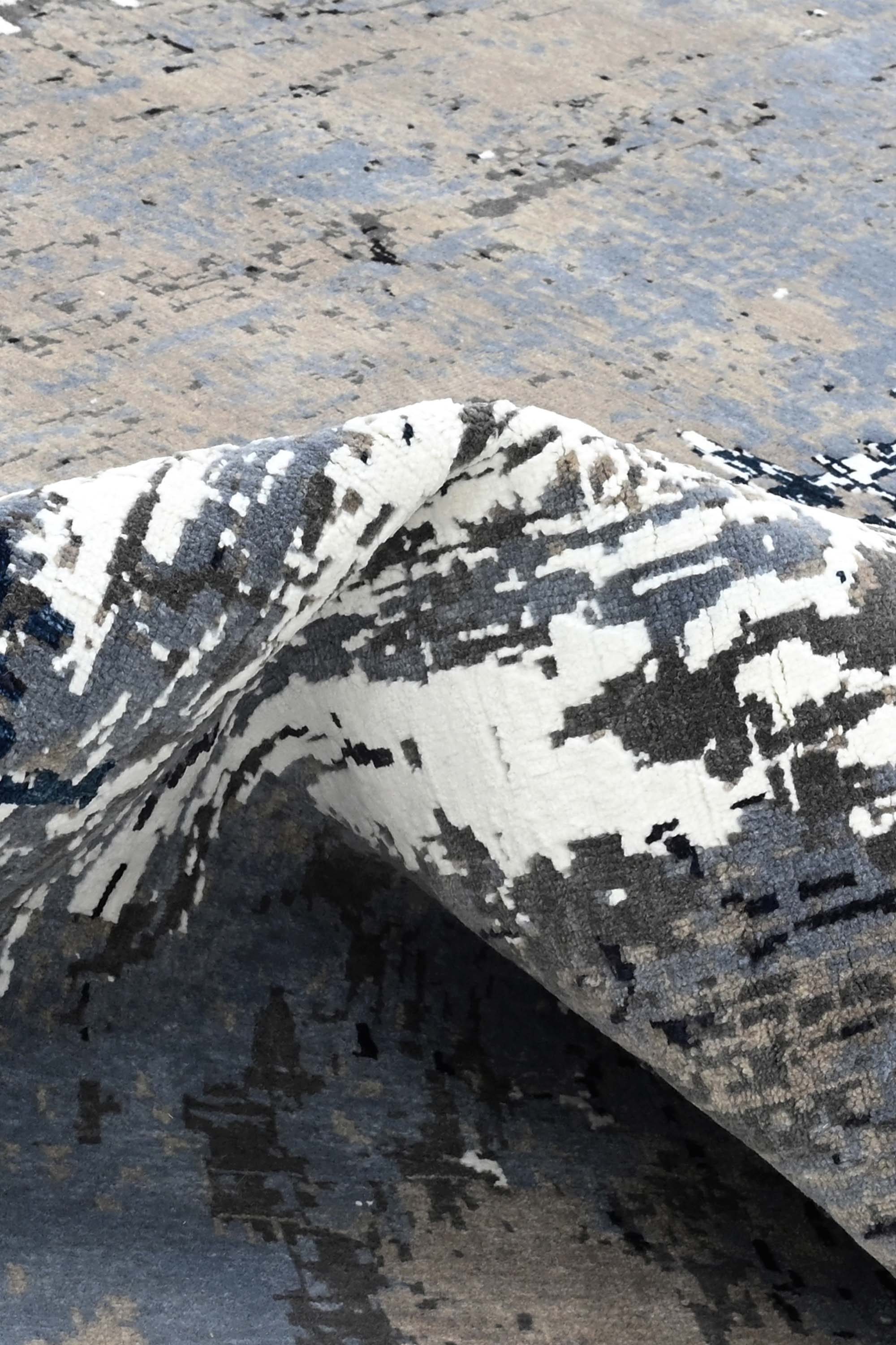 Modern multicolour luxury abstract rug