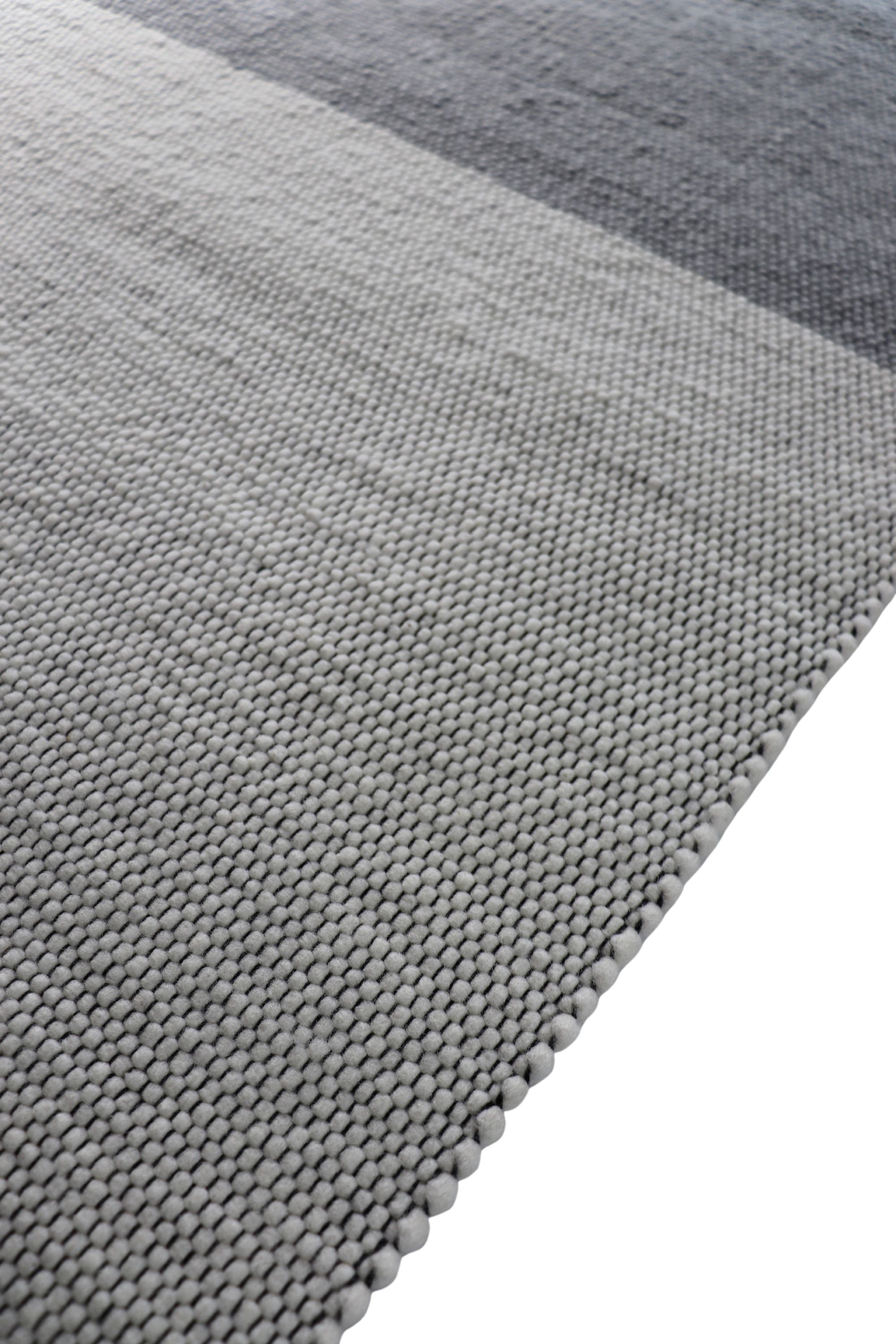 Modern multicolour plain geometric rug