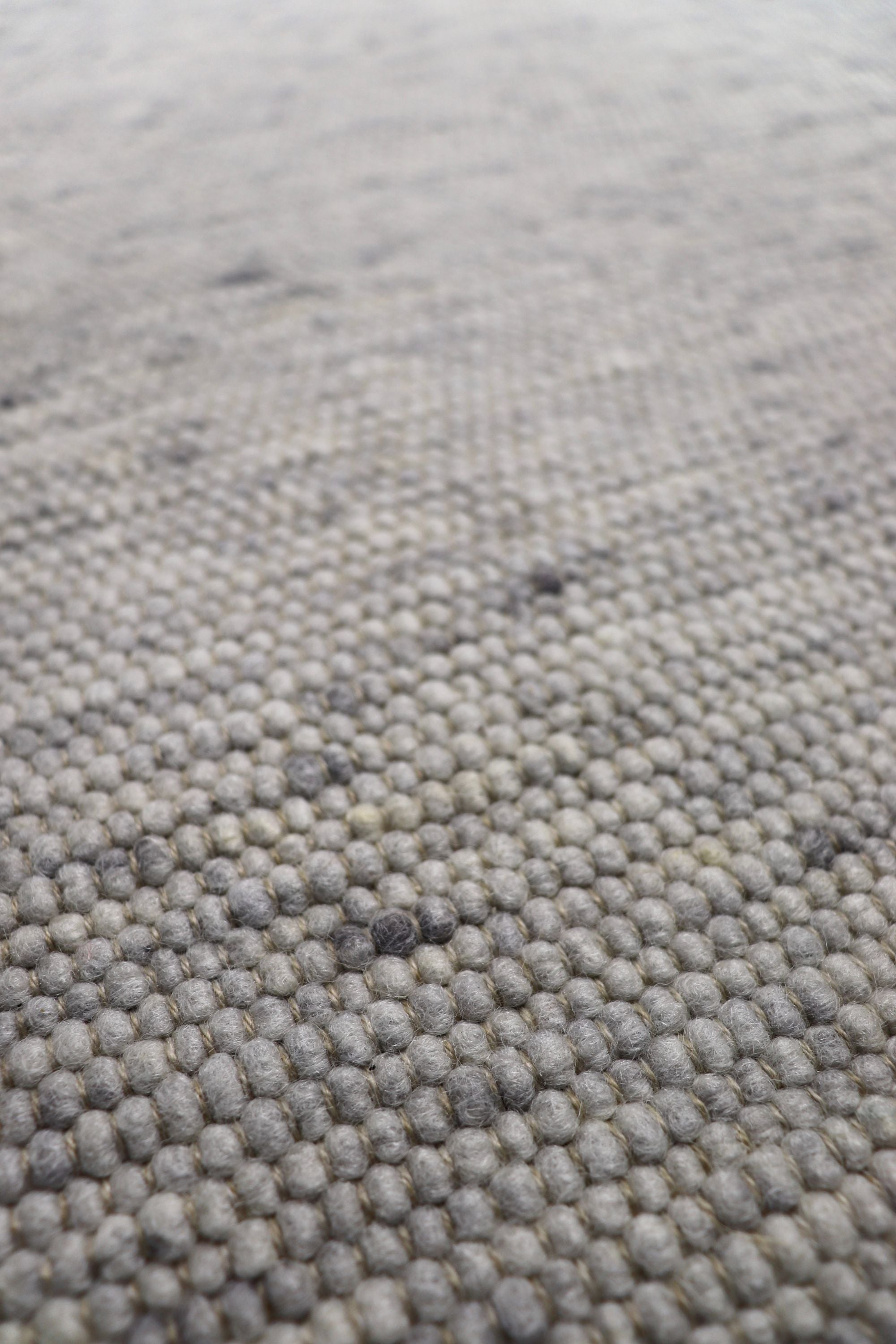 Luxury plain grey woven rug