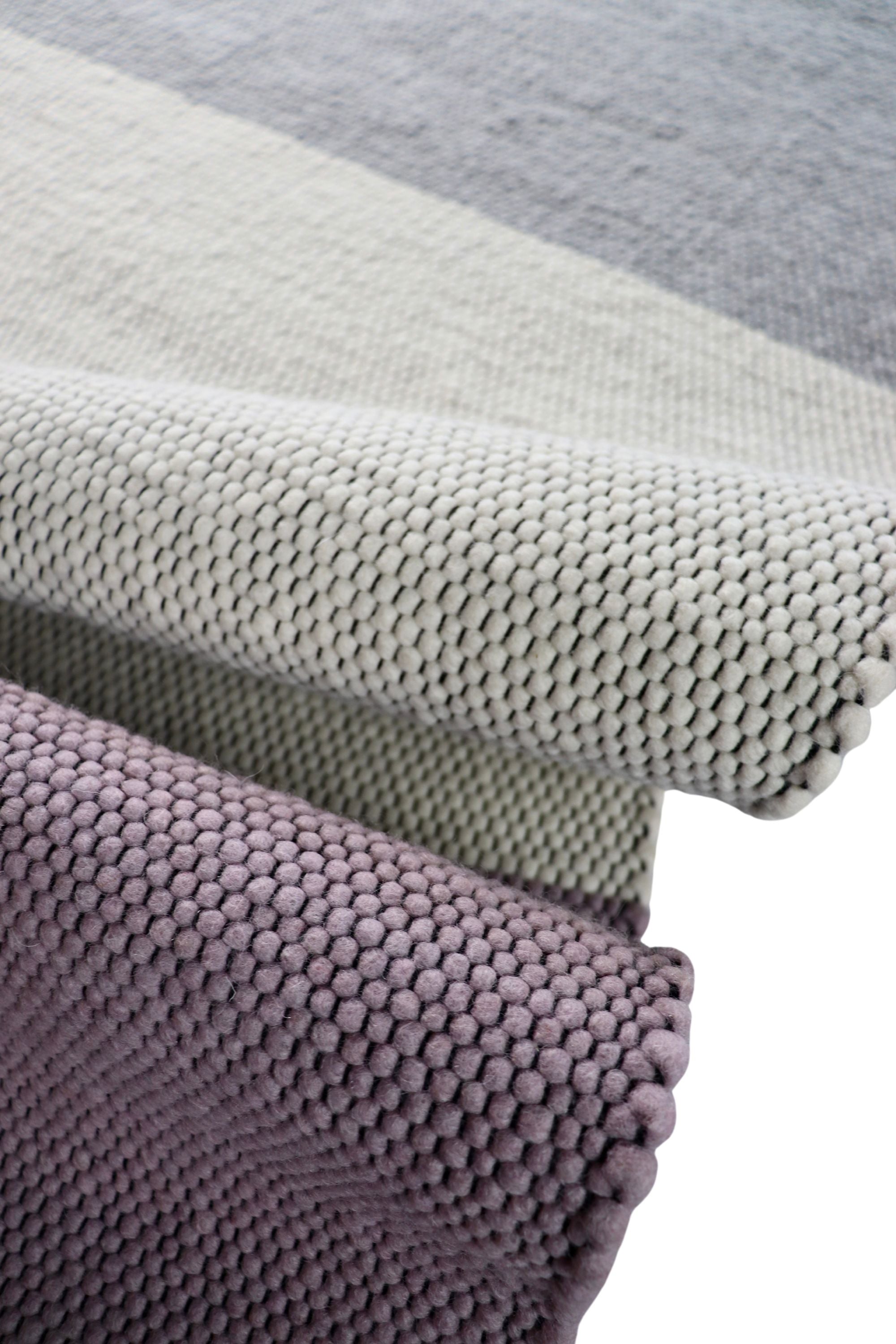 Modern multicolour plain geometric rug