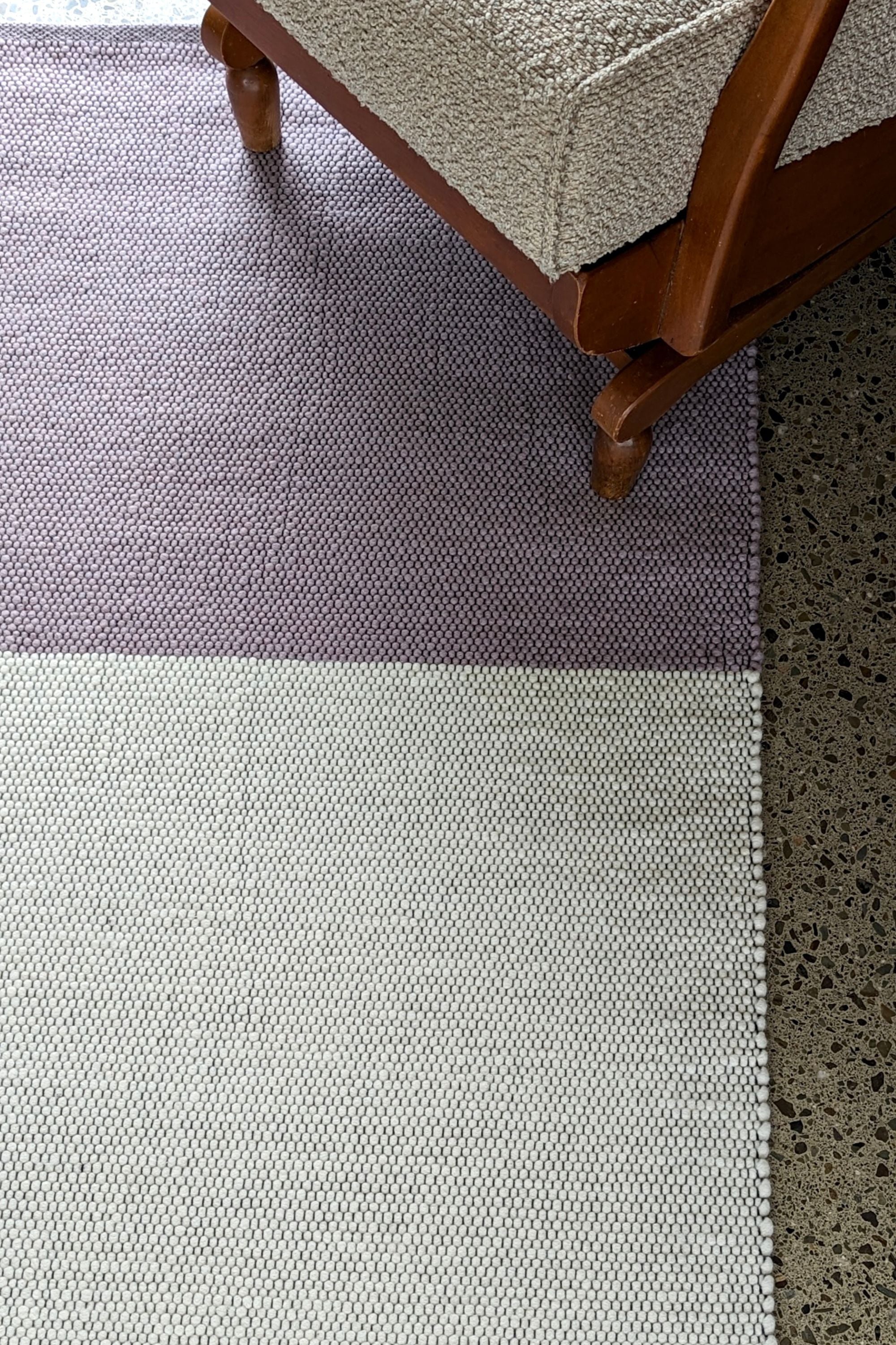Modern multicolour plain geometric rug