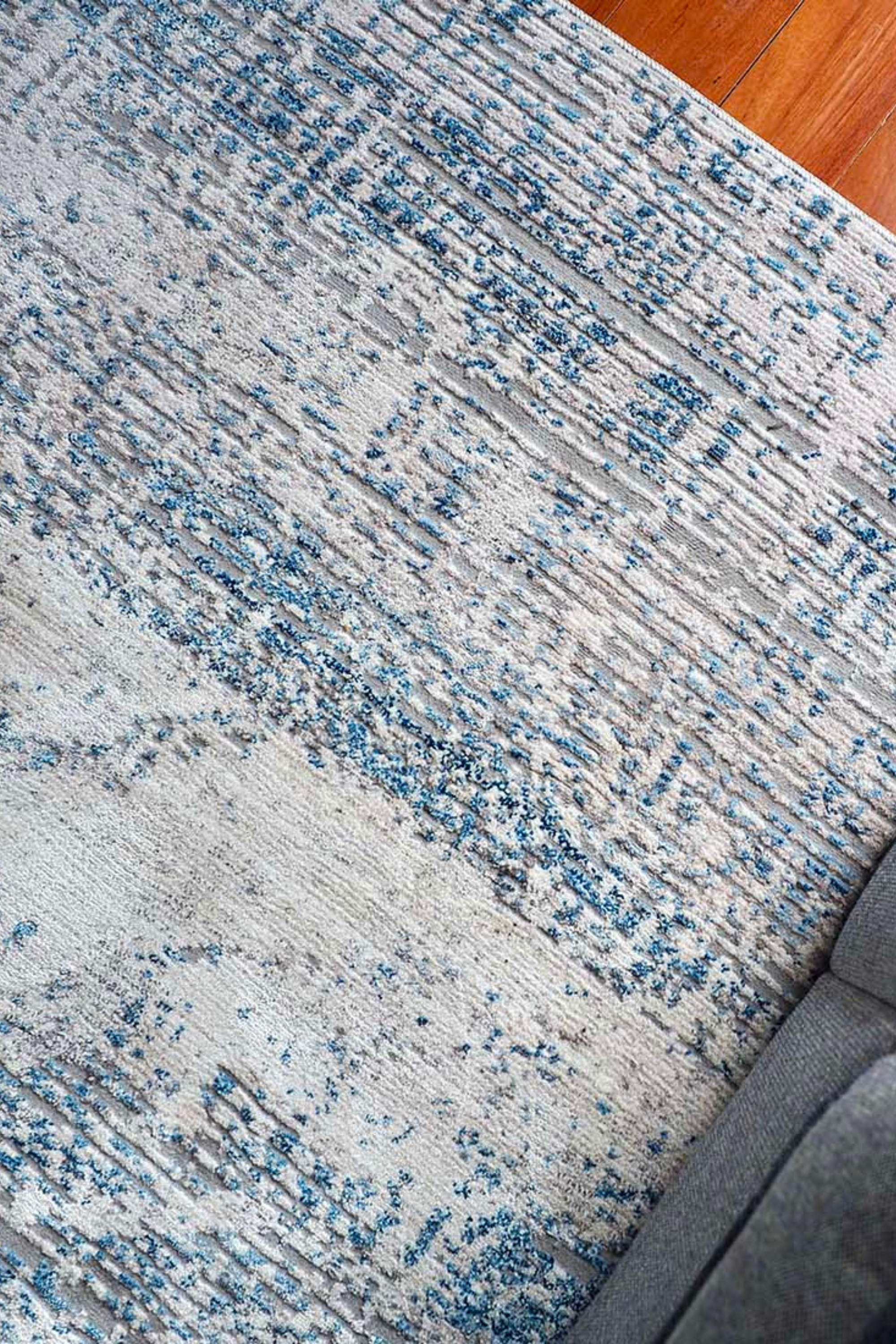 Home Collection Tivoli Light Blue Abstract Rug