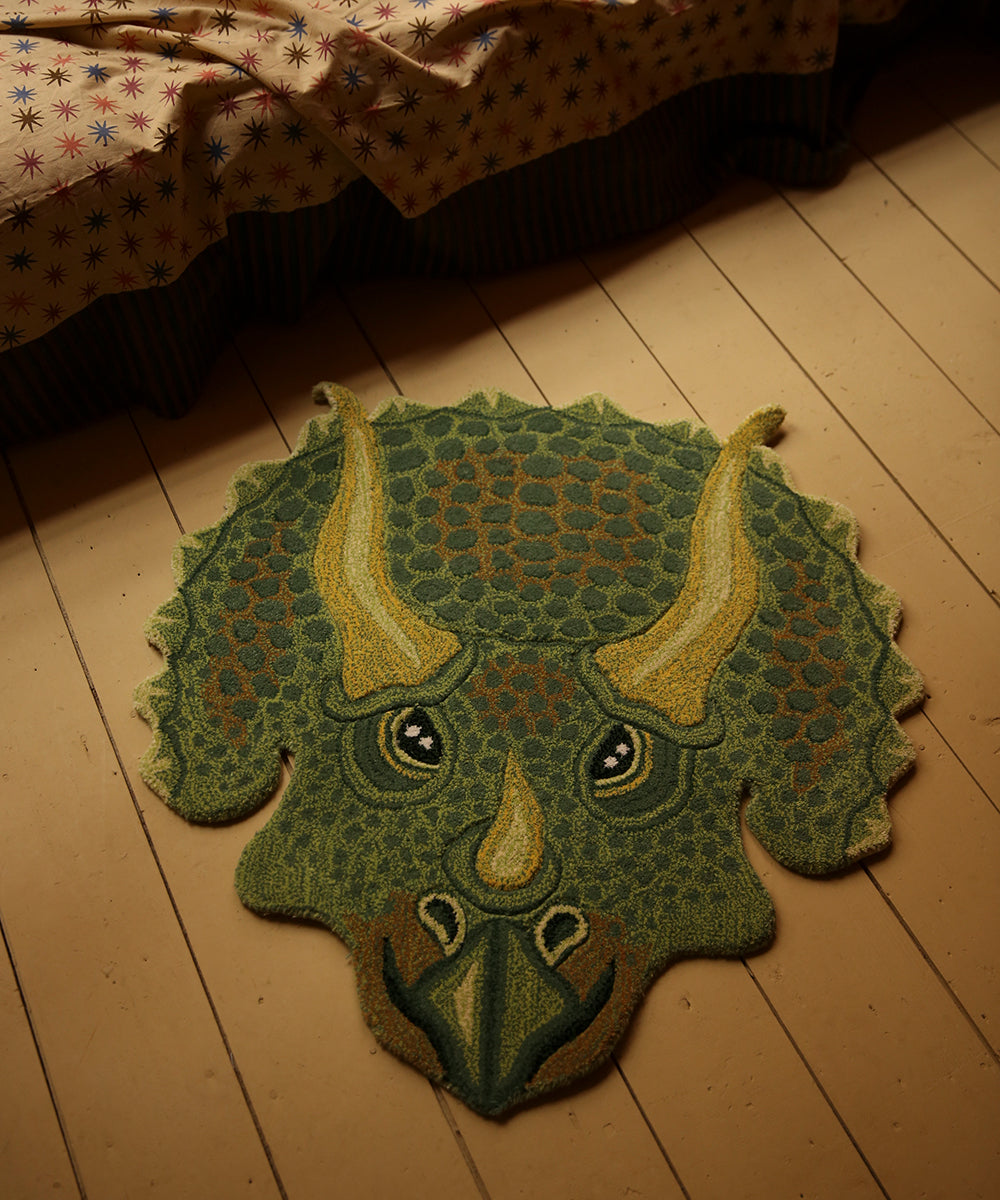 Triceratop Head Rug