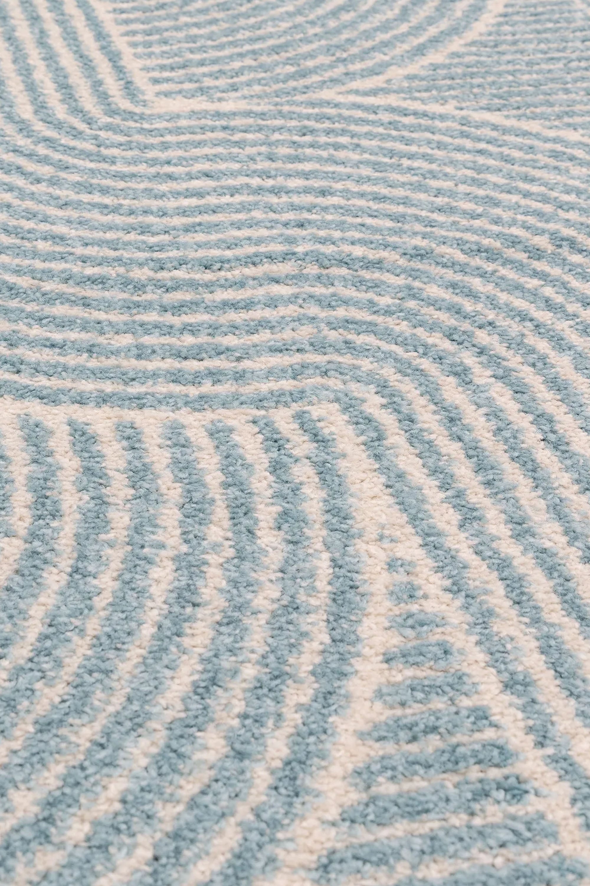 abstract blue flatweave rug